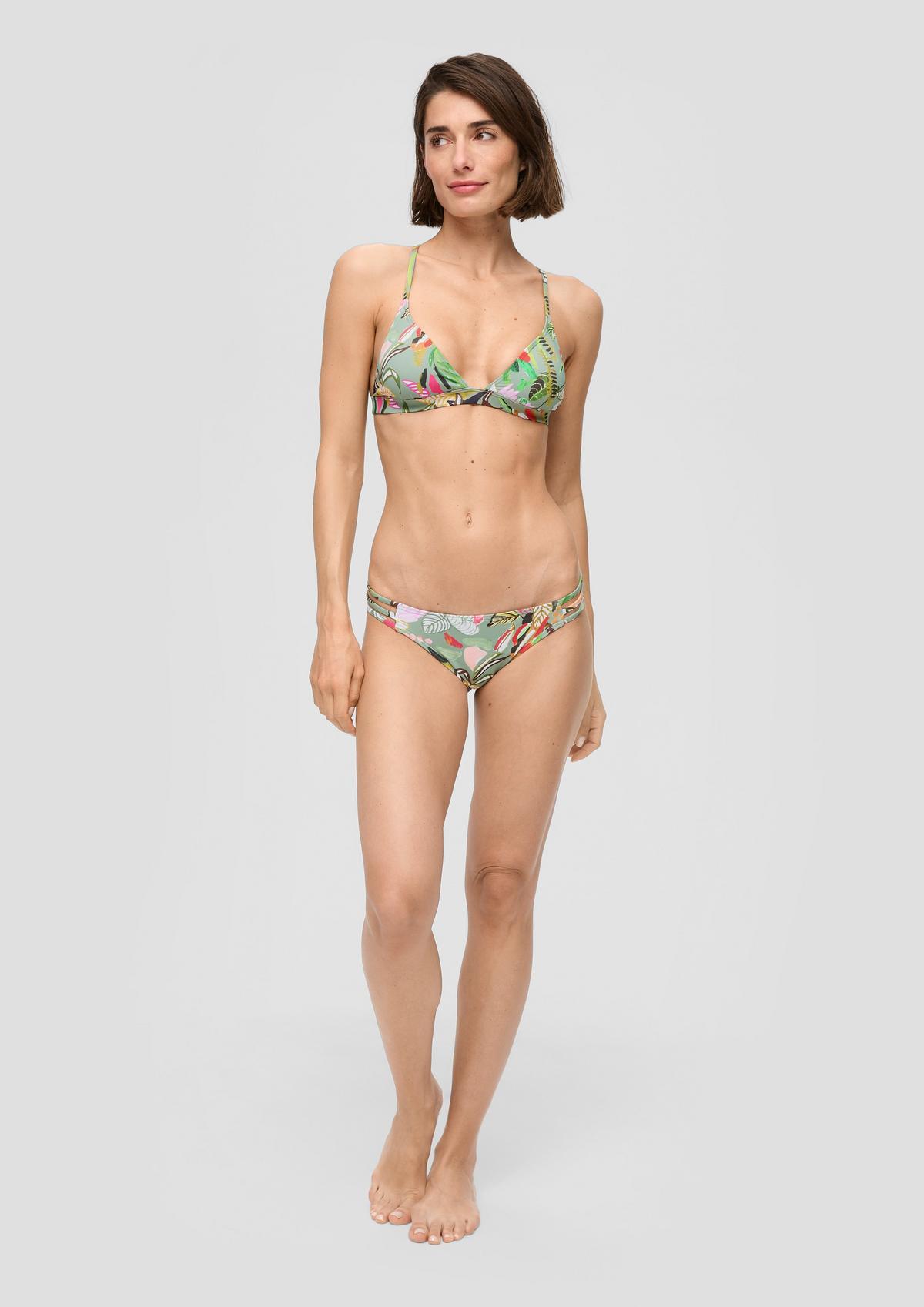 s.Oliver Triangel-Bikini-Top mit Blumenmuster