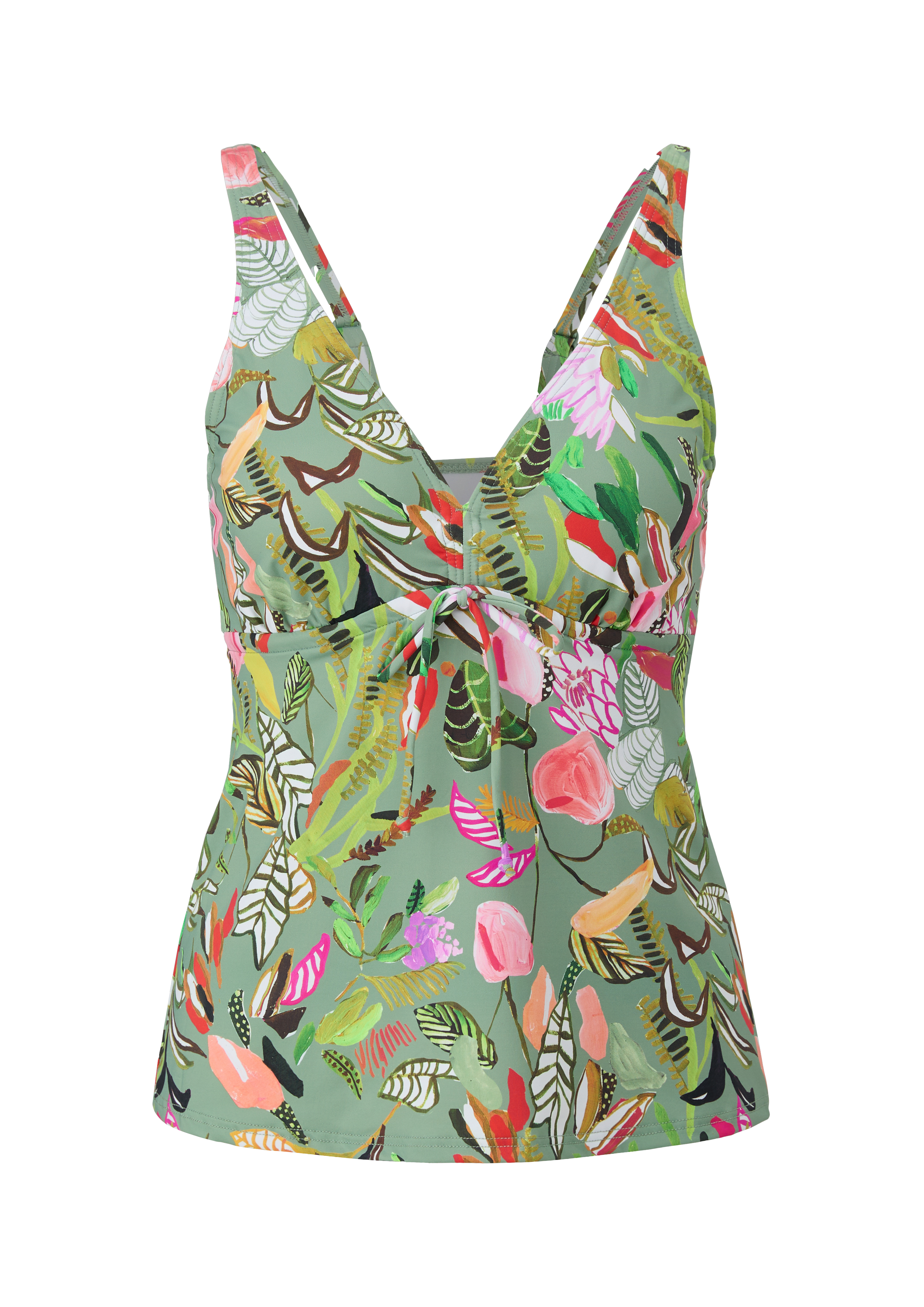 Floral gemustertes Tankini-Oberteil