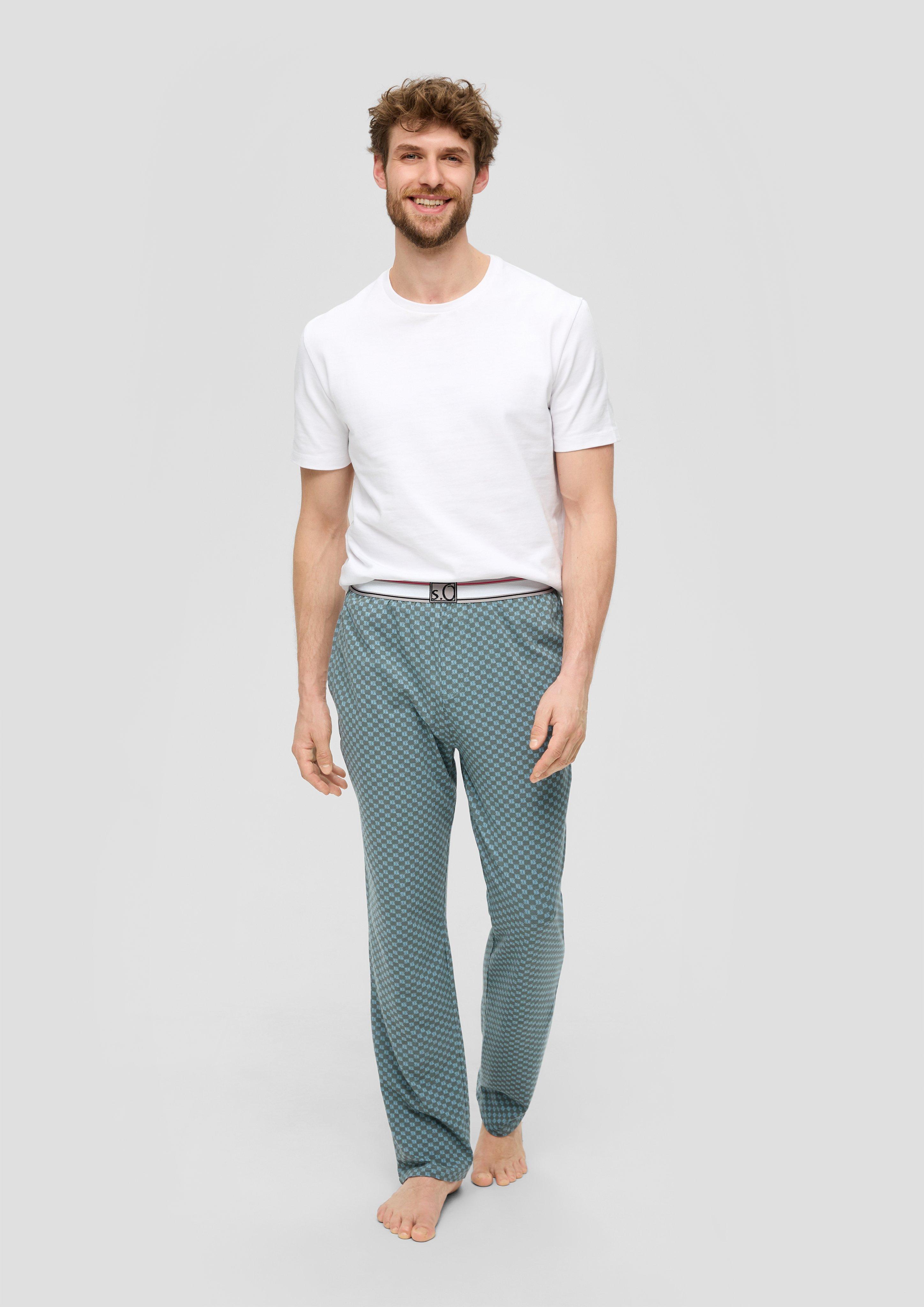 S.Oliver Pyjama-Hose in feiner Musterung