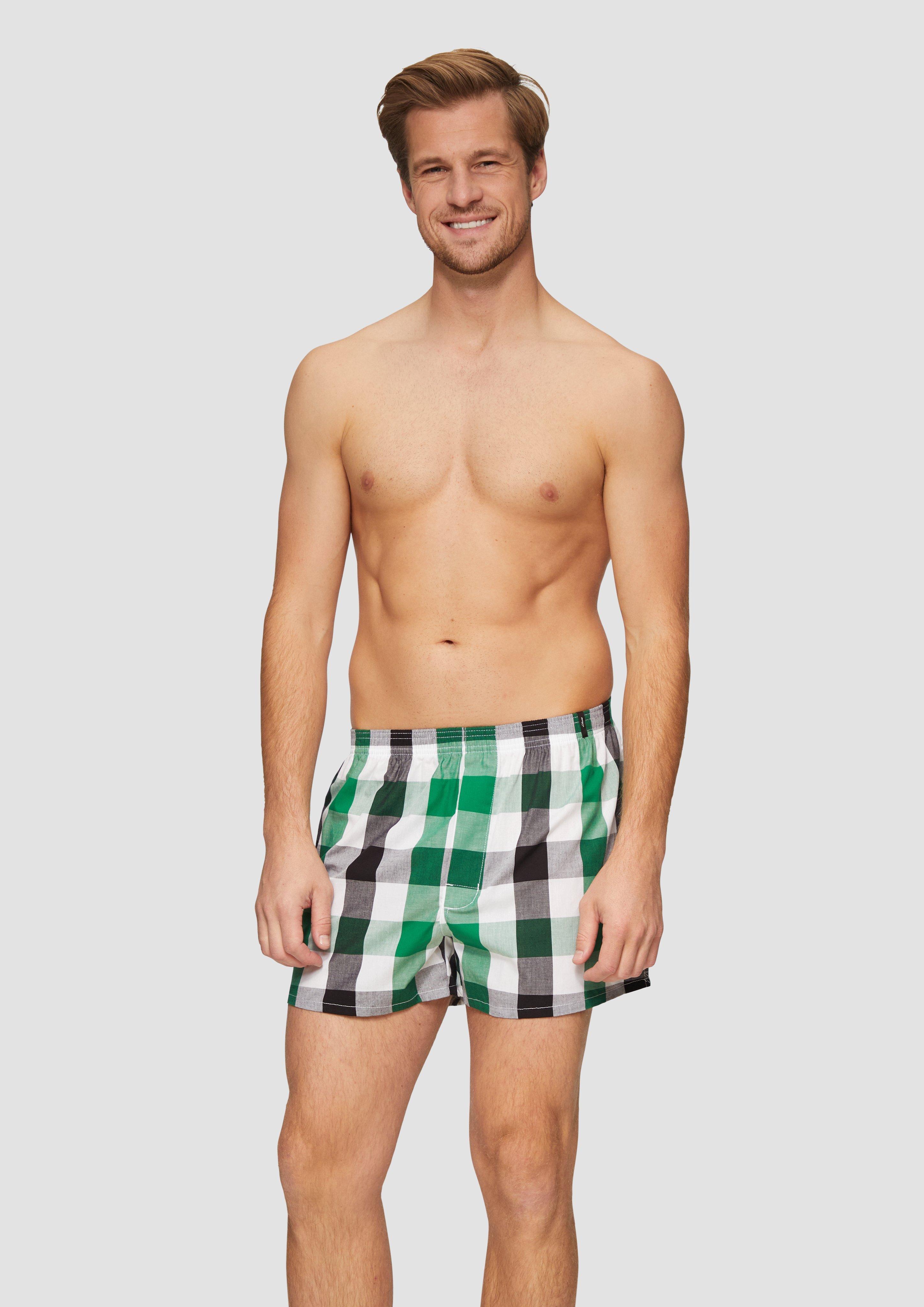 S.Oliver 2er-Pack Boxershorts mit Karo-Muster