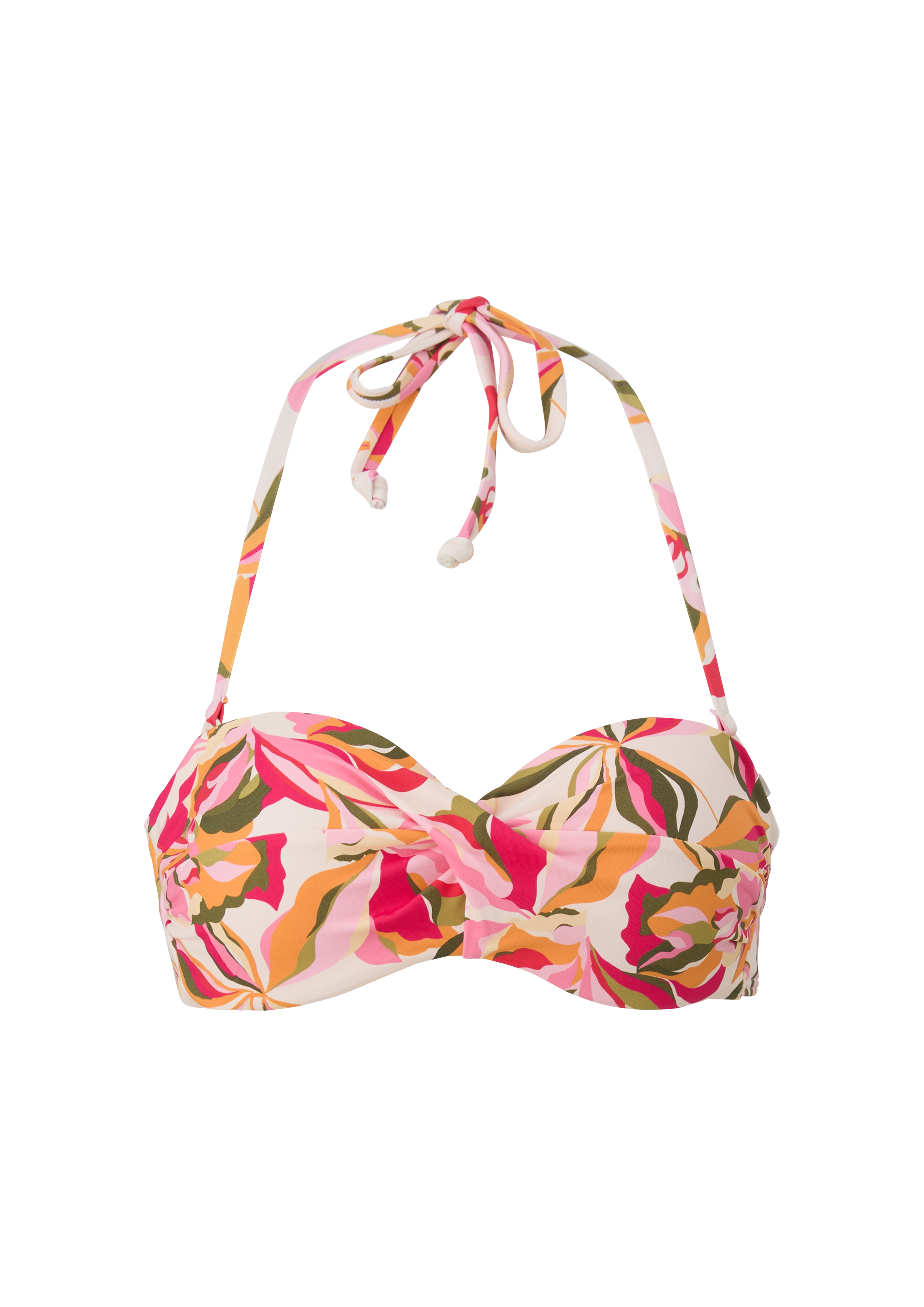 Bügel-Bandeau-Top mit Blumenmuster