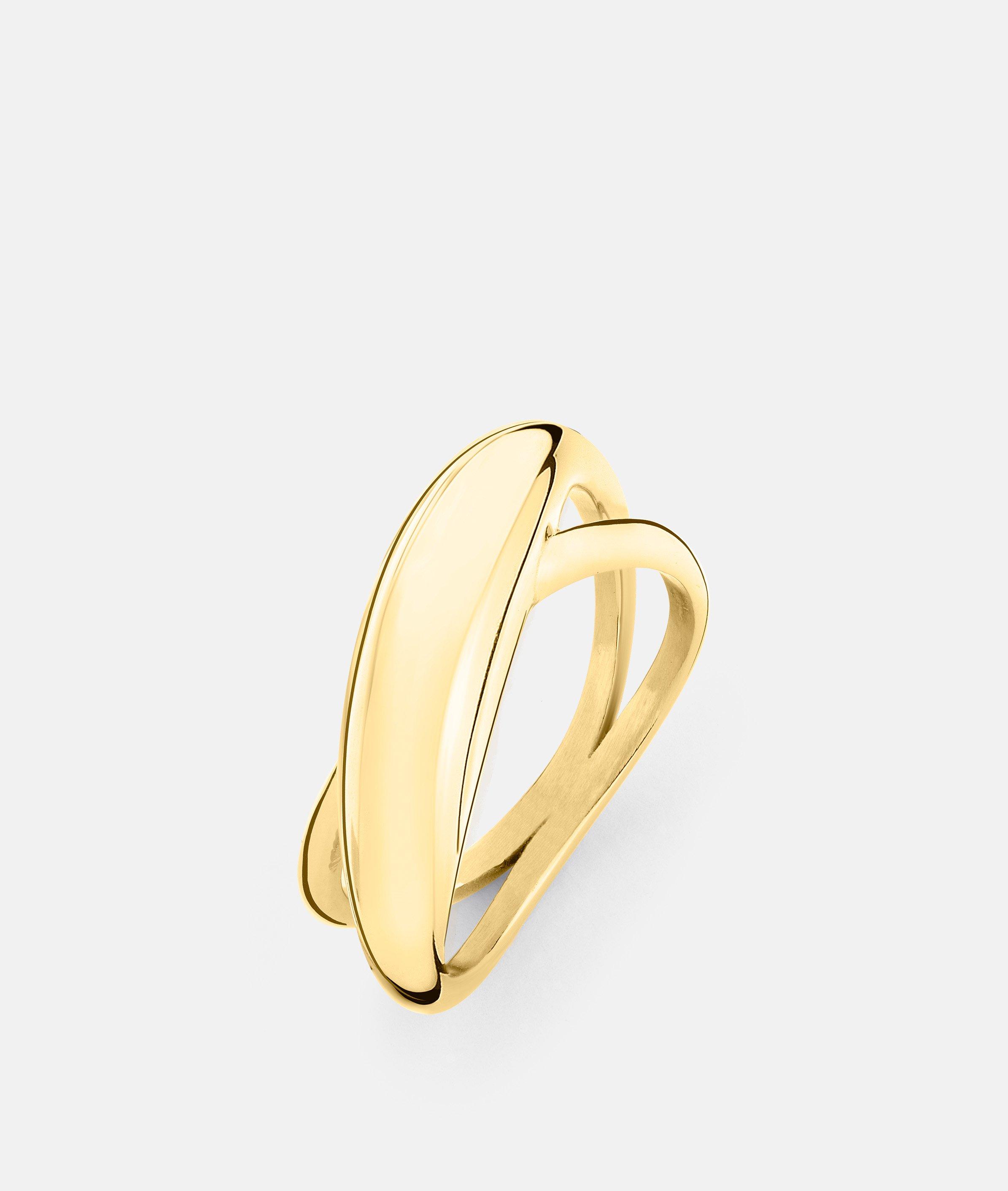 Thumbnail - Liebeskind Berlin - Ring im gekreuztem Design -  Gold