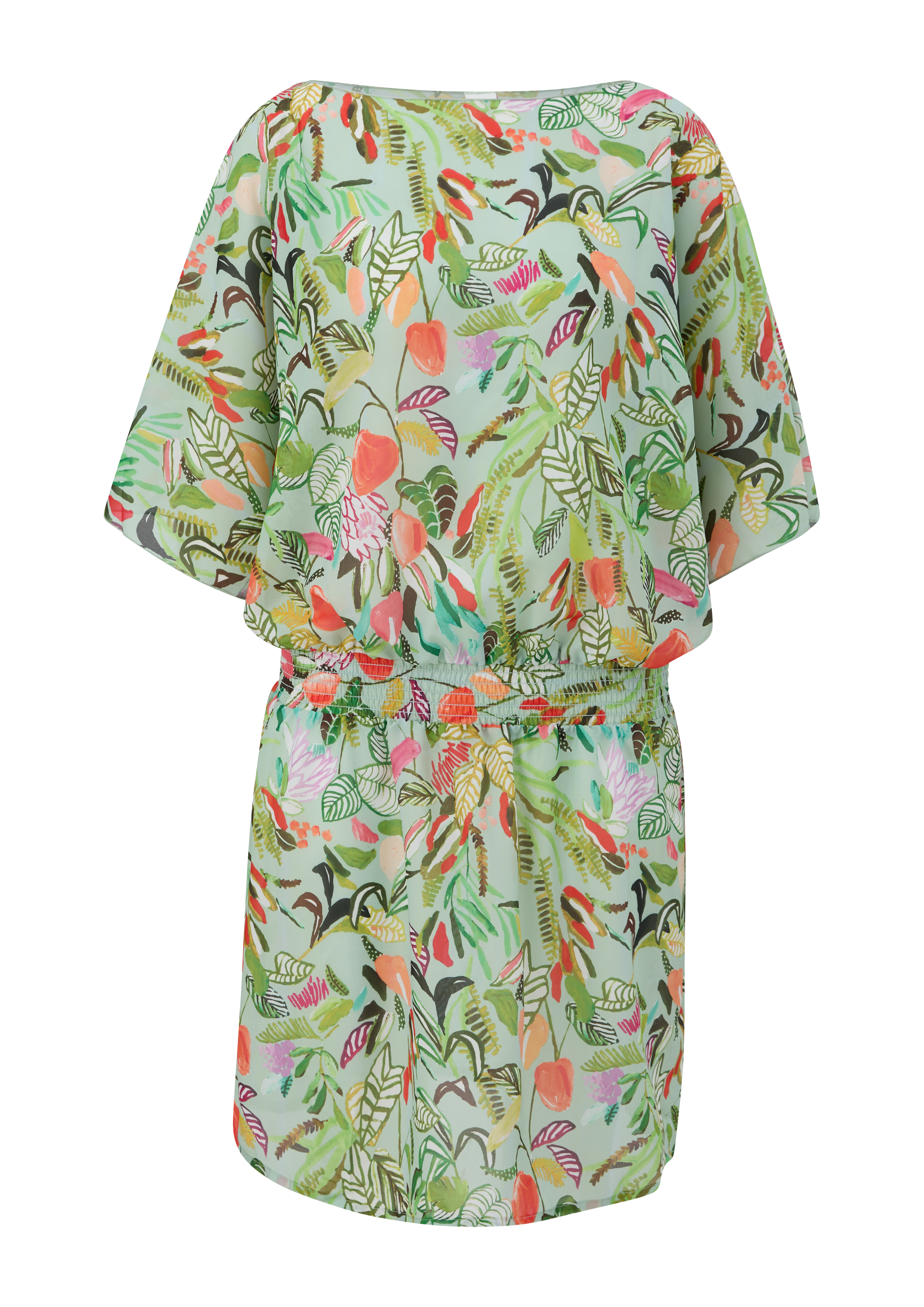 Strand-Tunika mit All-over-Print