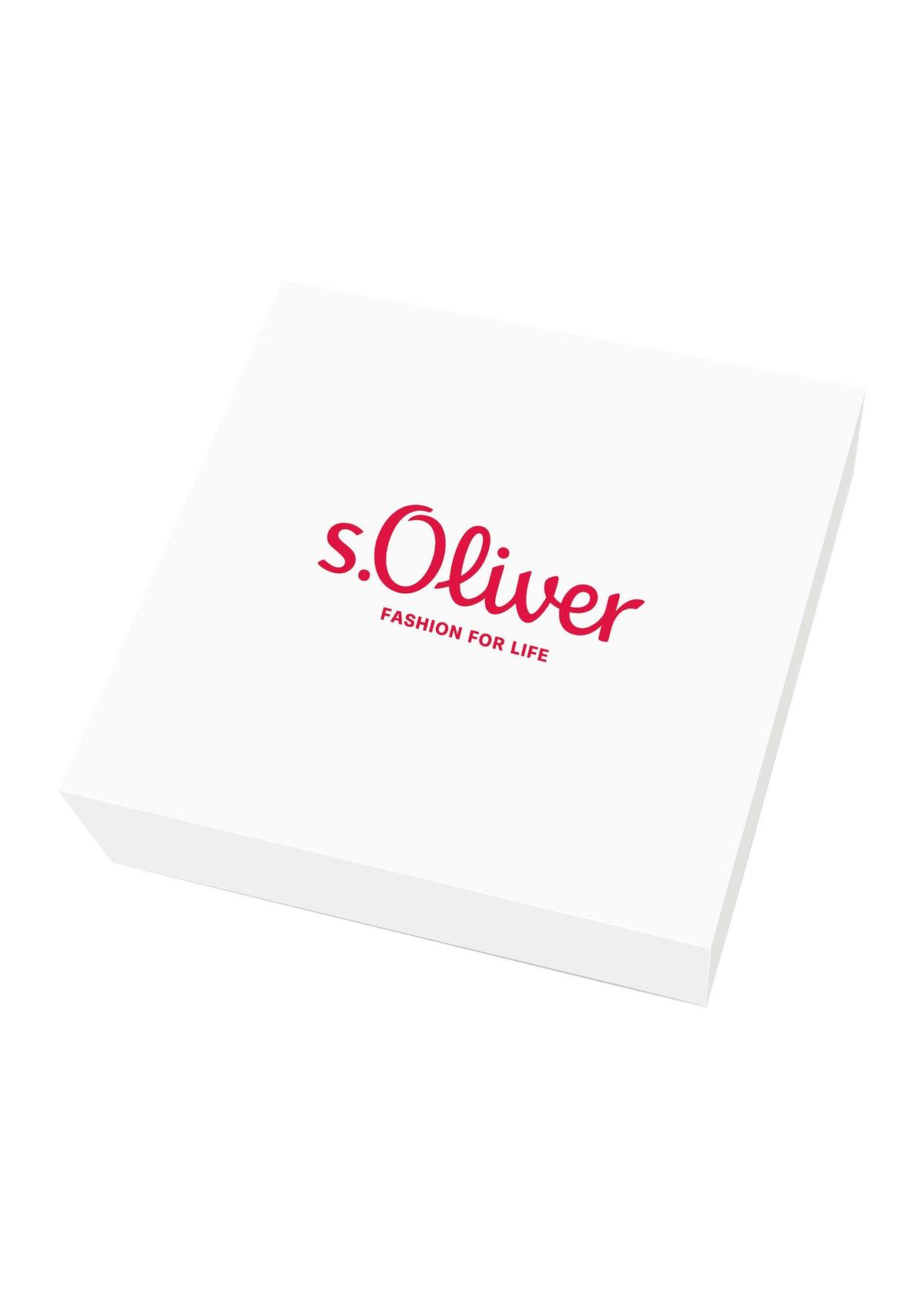 s.Oliver Collier en argent à pendentifs perles