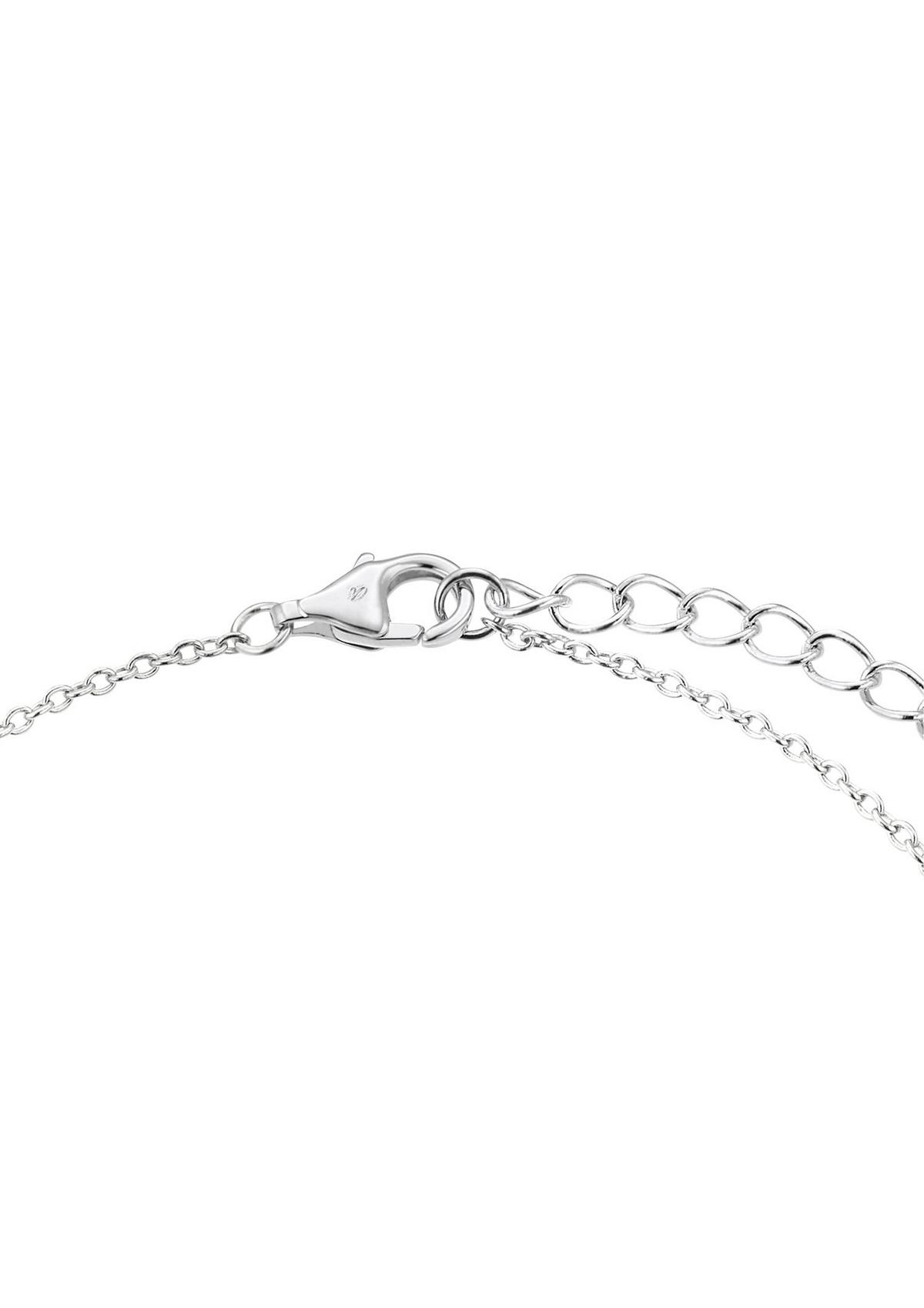 s.Oliver Zilveren armband met ronde hanger met hartje