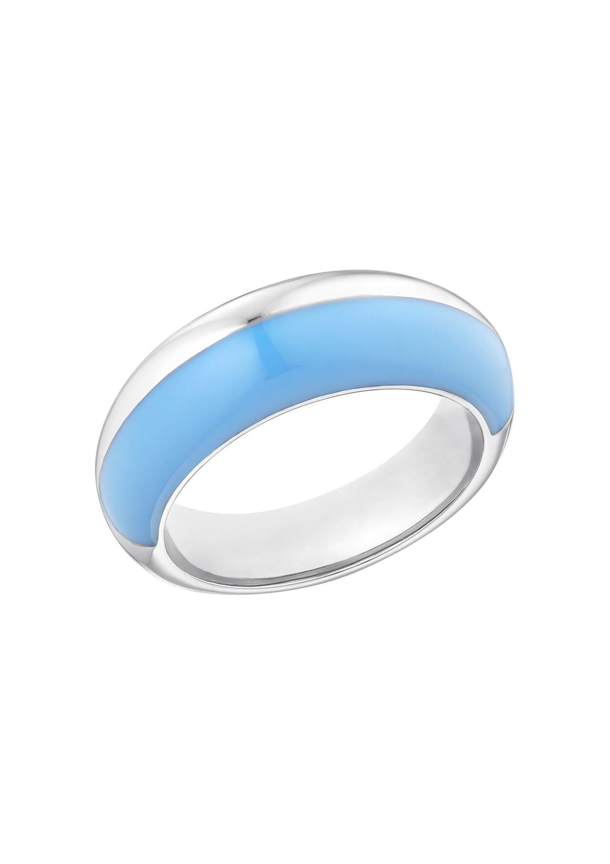 s.Oliver Edelstalen ring met een tweekleurige look