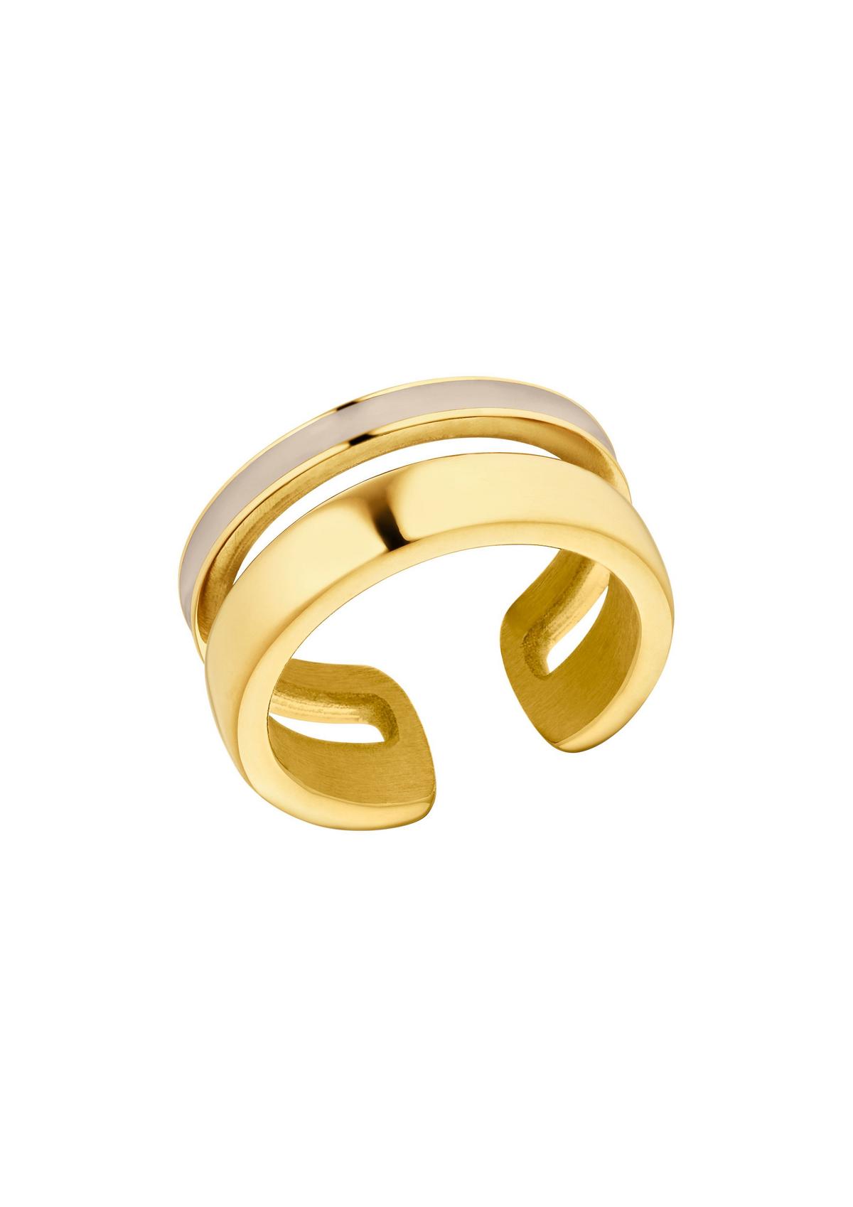 s.Oliver Dvobarvni prstan z dizajnom v dveh vrstah