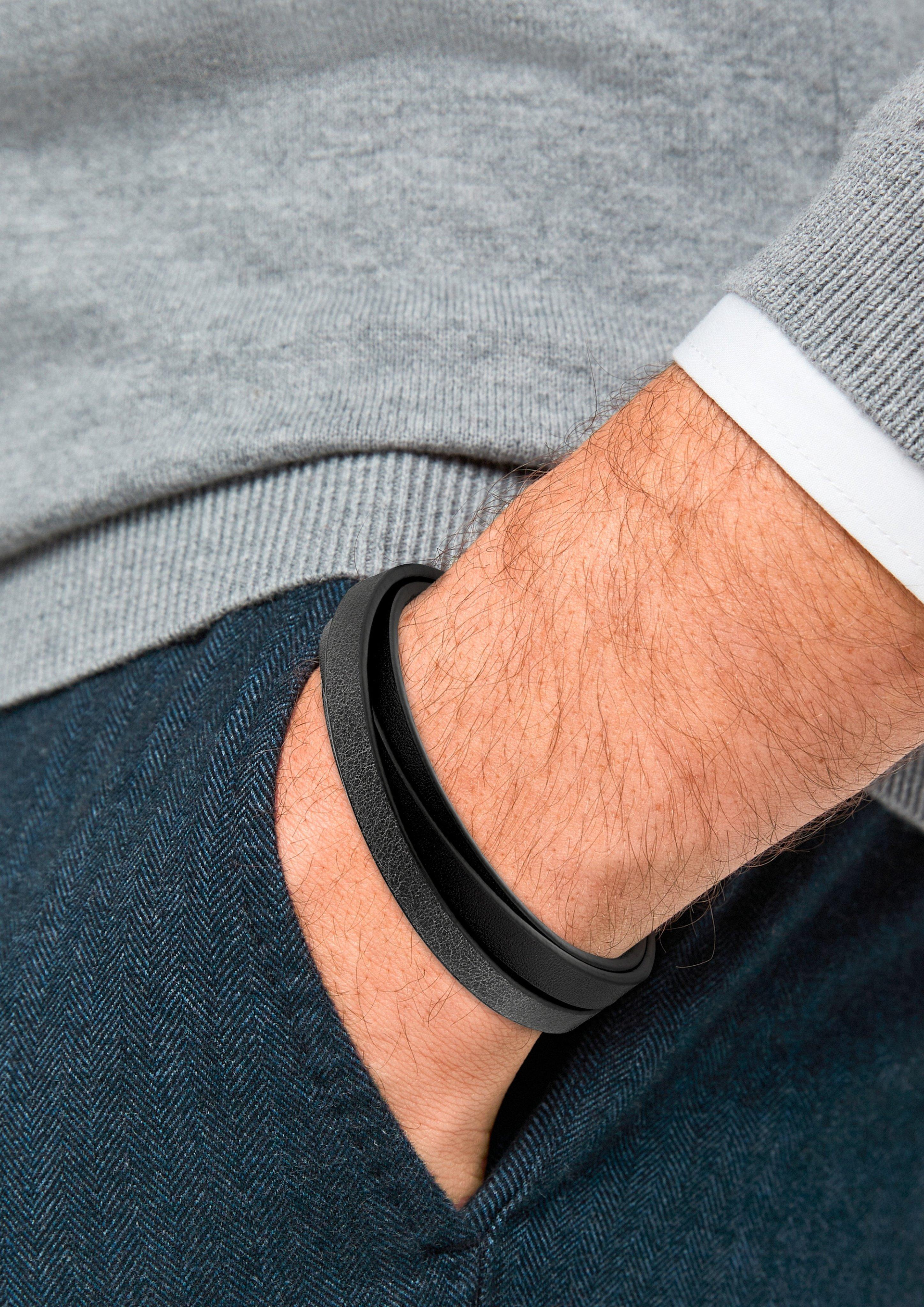 s.Oliver Mehrreihiges Lederarmband