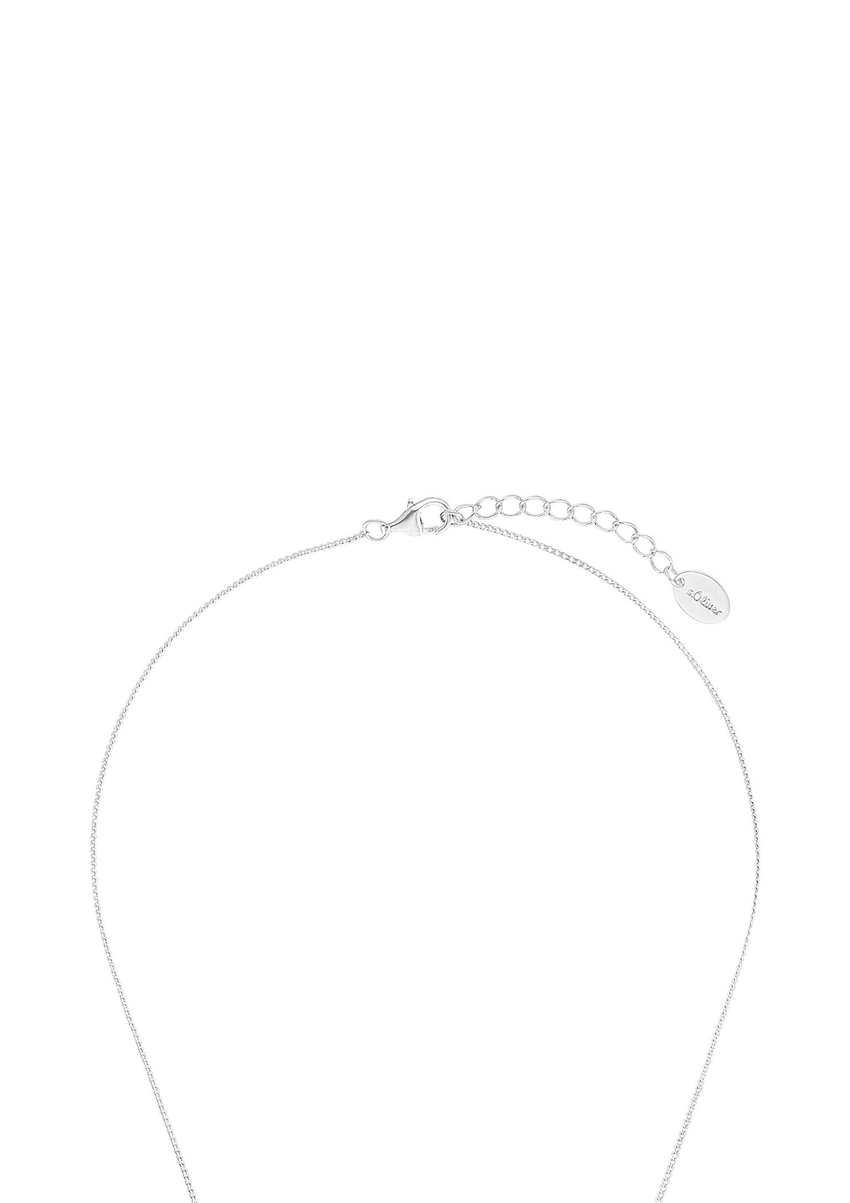 s.Oliver Halskette mit rundem Regenbogen-Anhänger