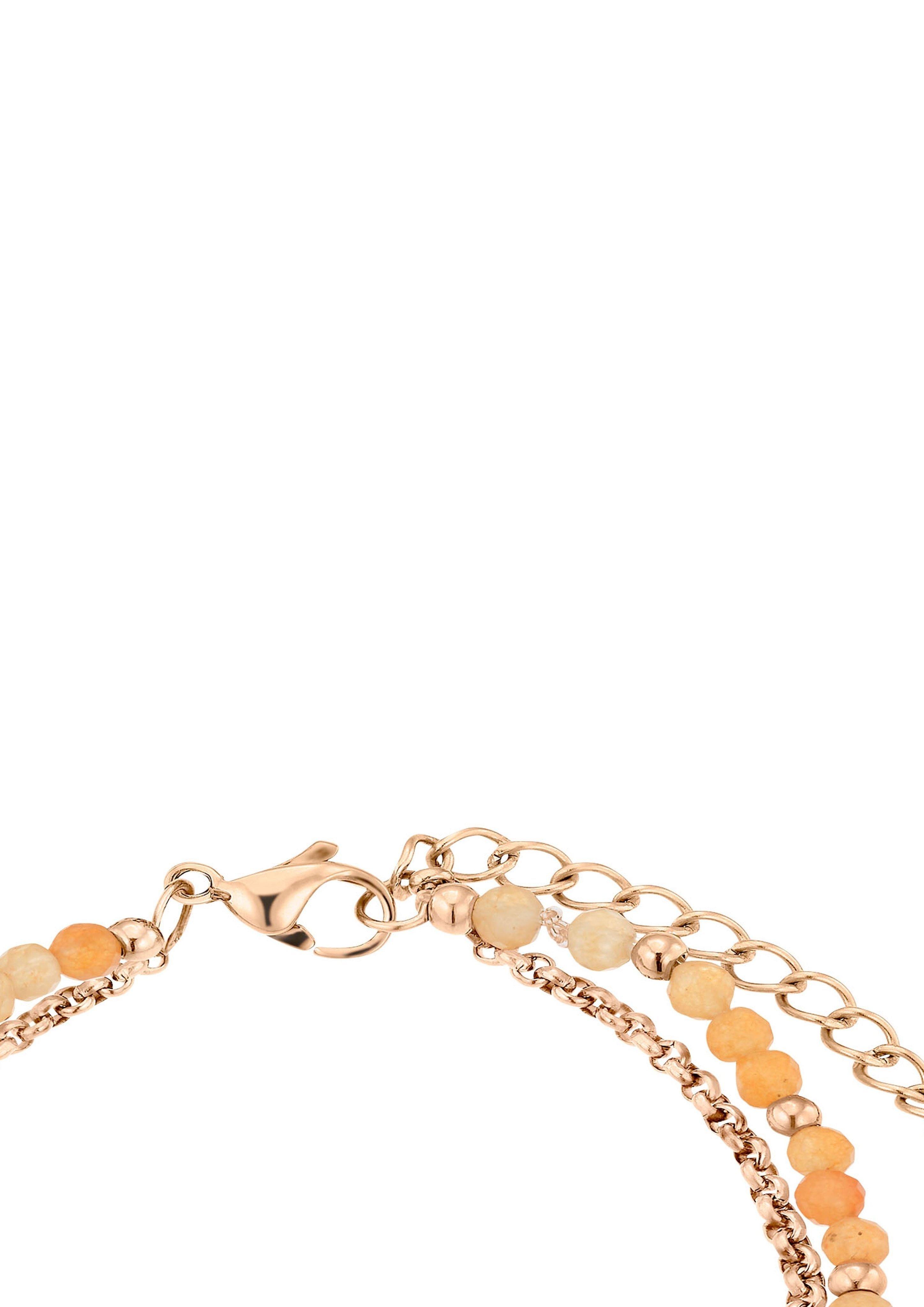 s.Oliver Rosé-Armband mit Schmuckperlen
