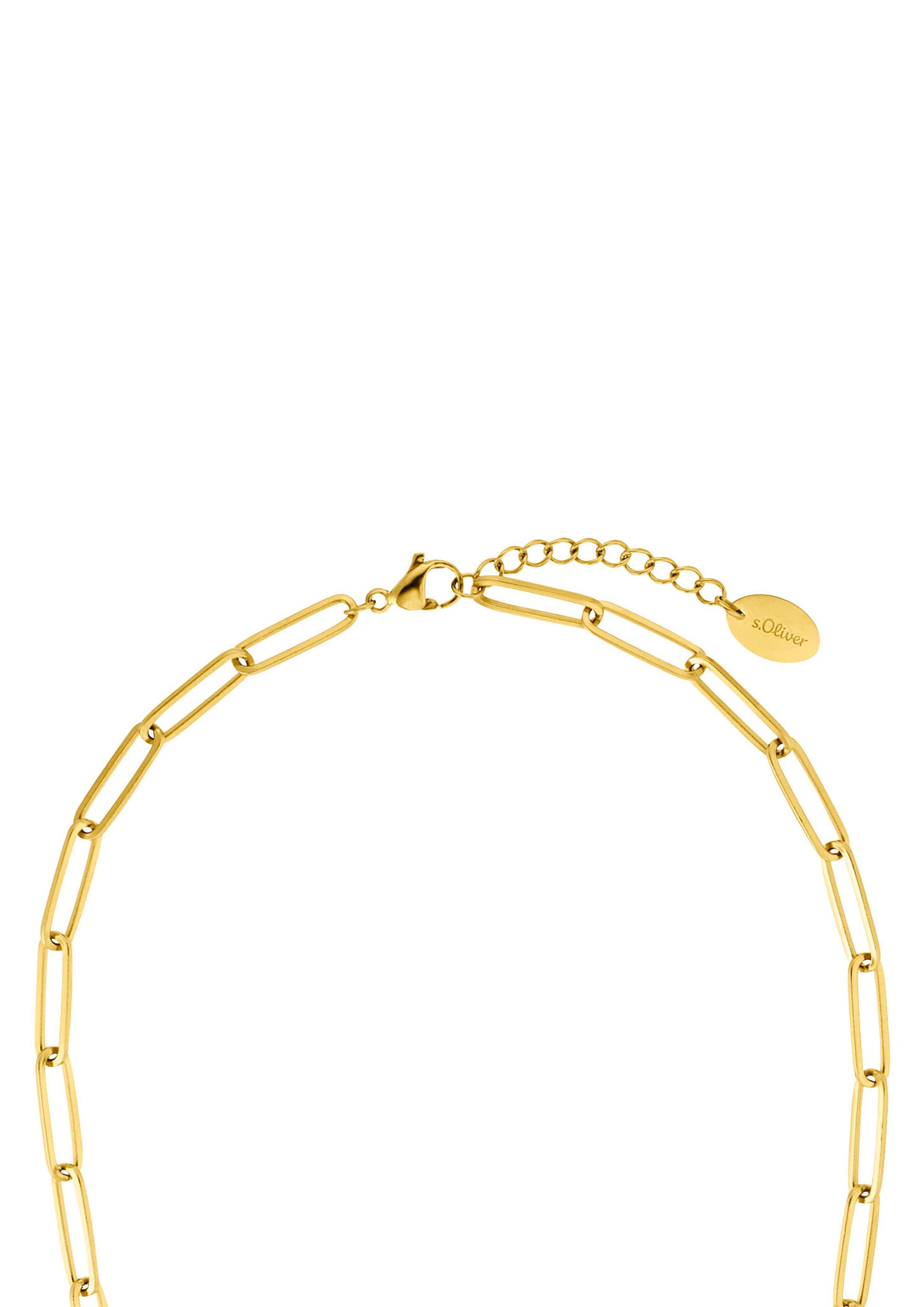 s.Oliver Statement-Halskette aus Edelstahl