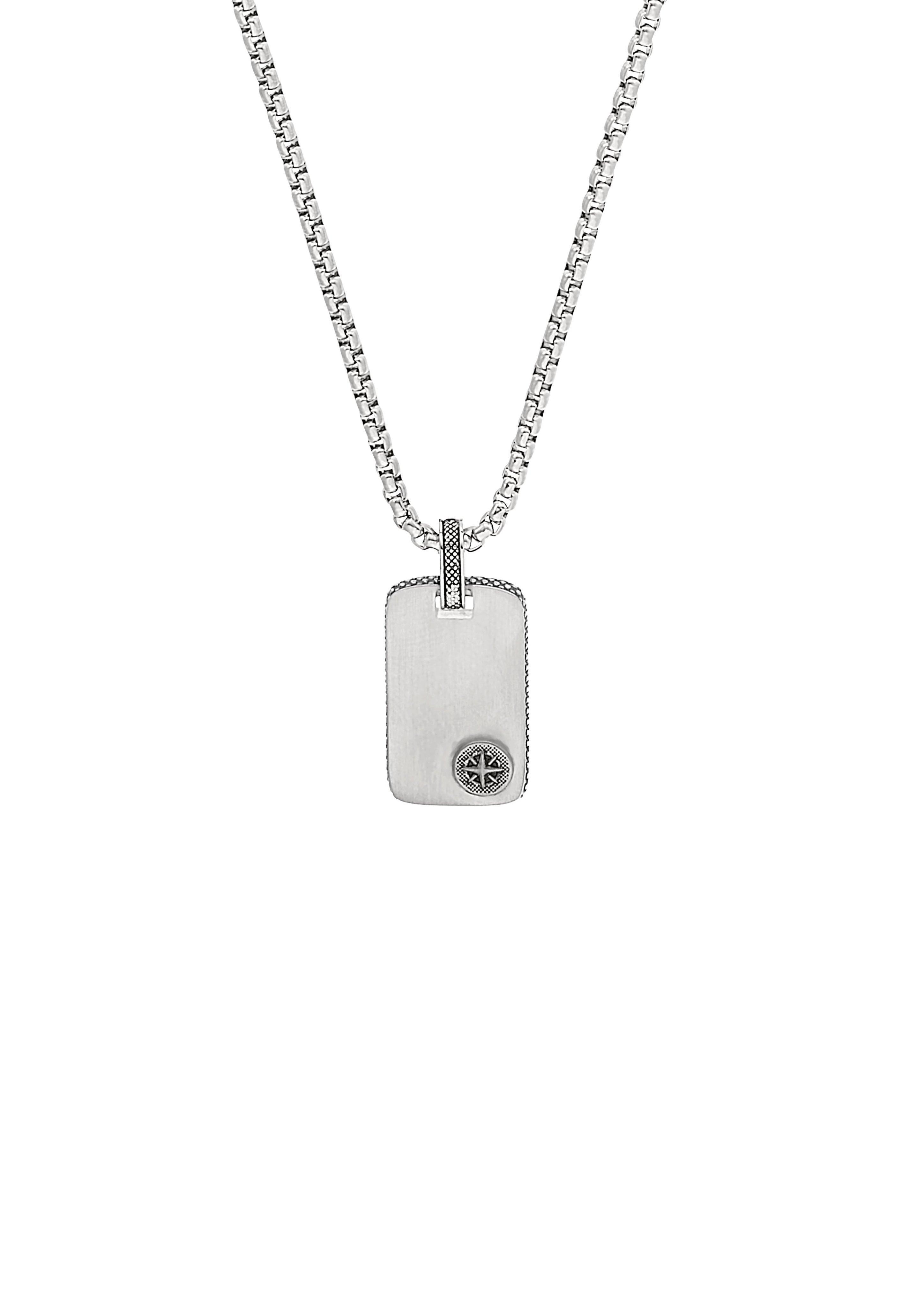 S.Oliver Dog-Tag-Kette mit Kompass-Detail