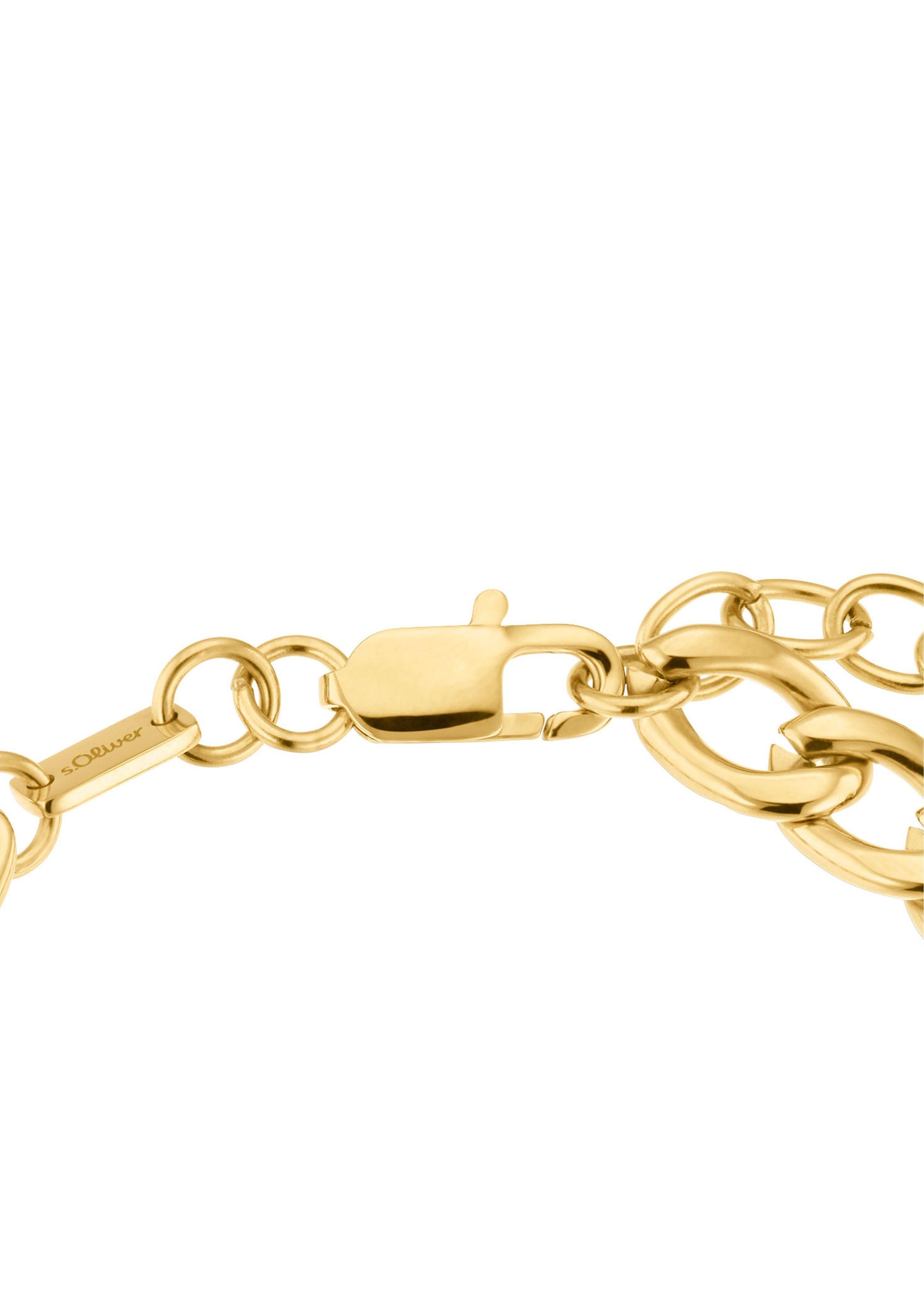 s.Oliver Goldenes Gliederarmband