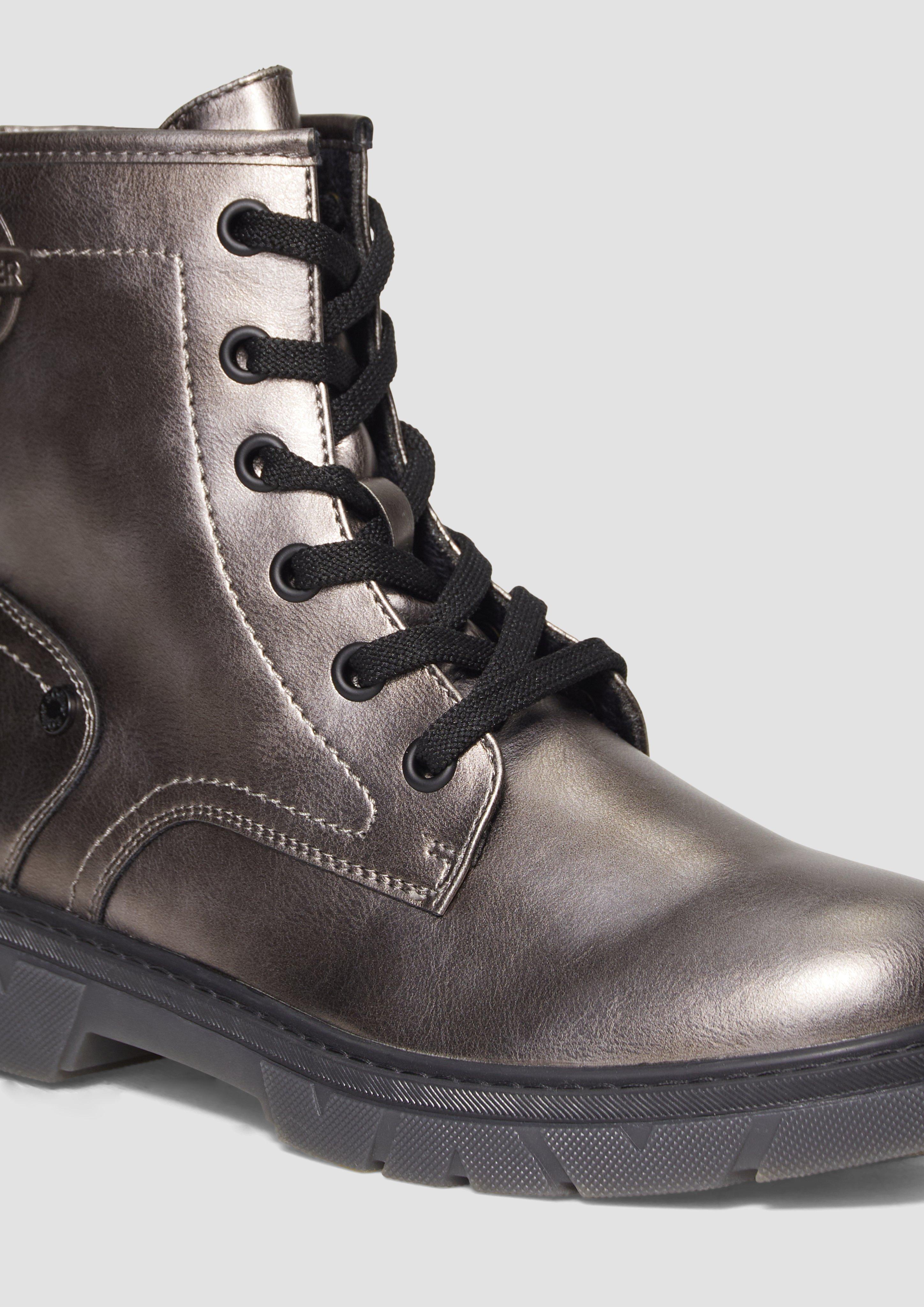 s.Oliver Stiefel mit Schnürung und Reißverschluss