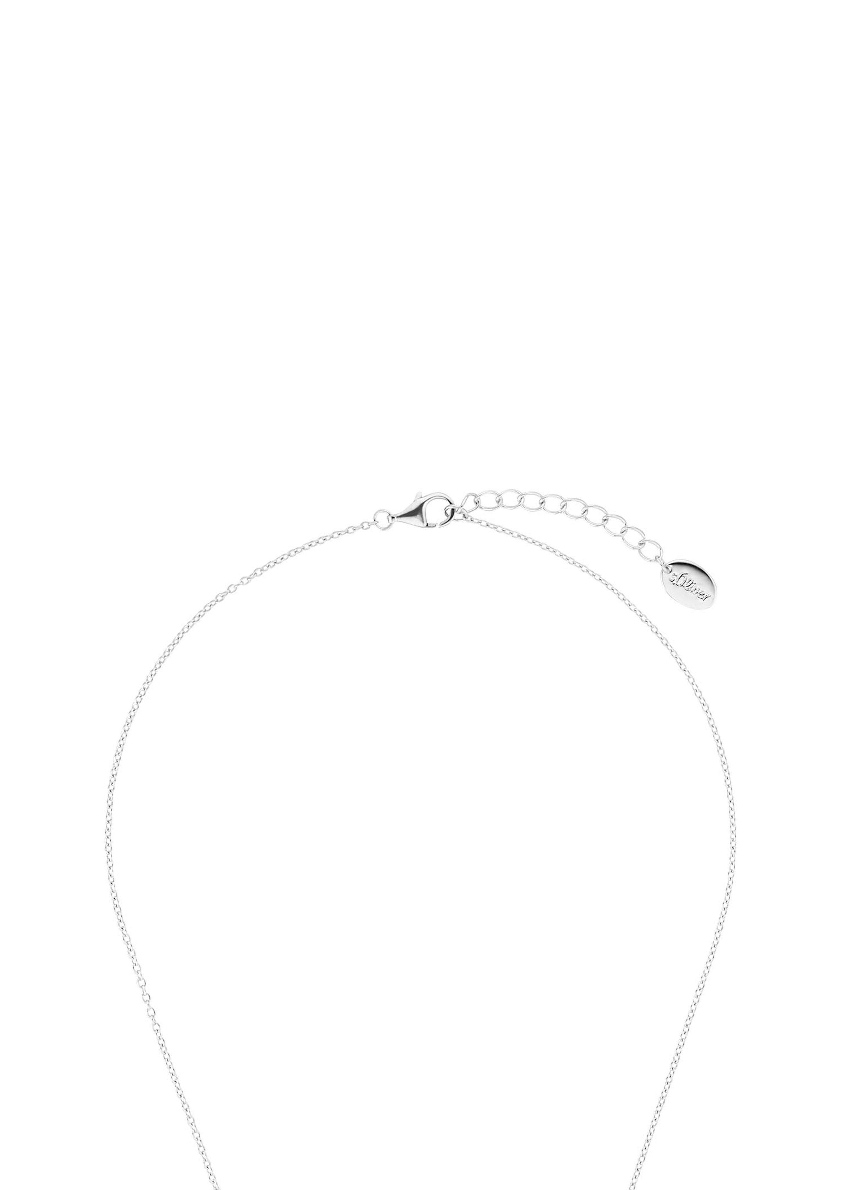 s.Oliver Echtsilber-Halsskette mit Herz-Anhänger