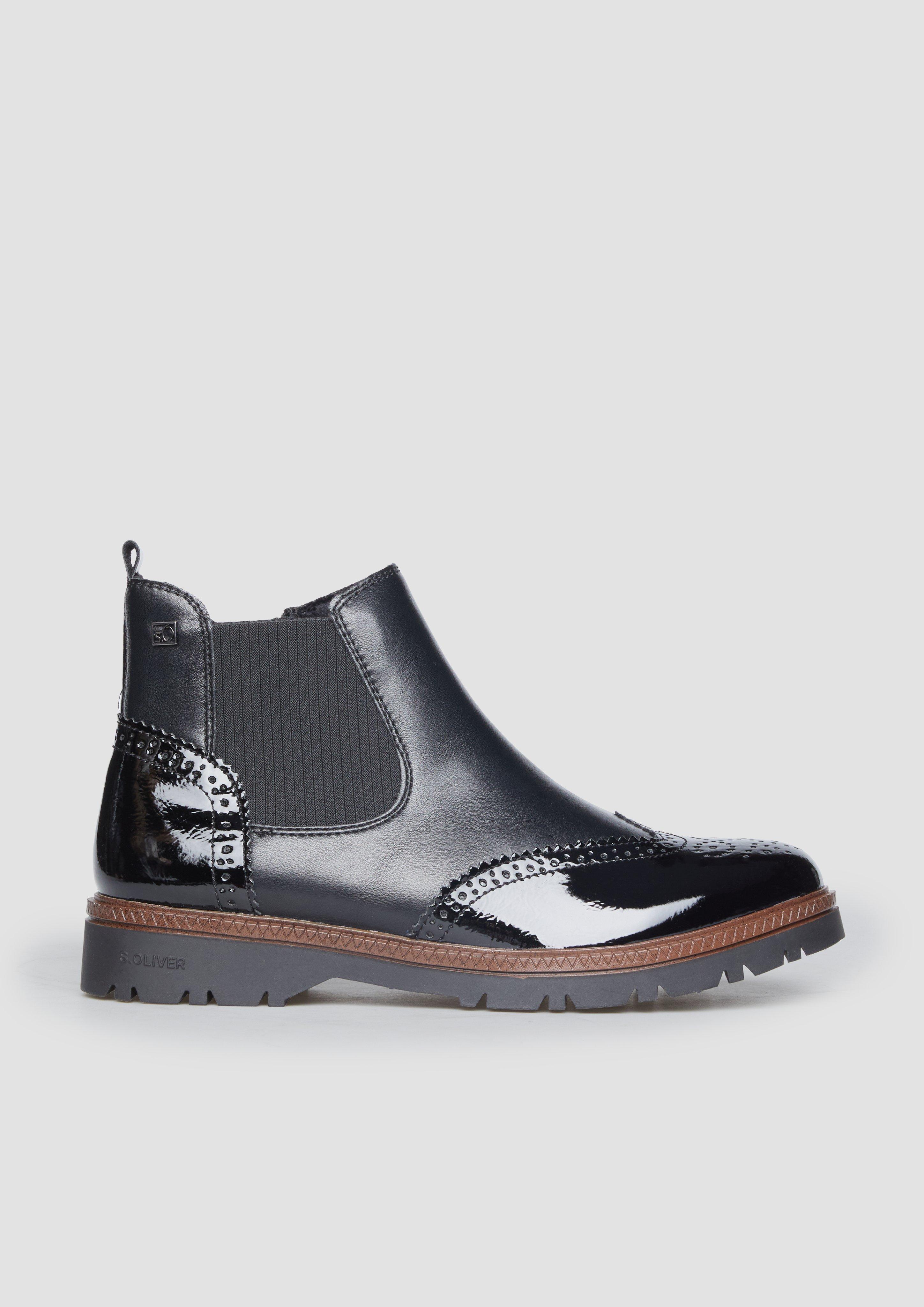 S.Oliver Chelsea Boots in Leder-Optik