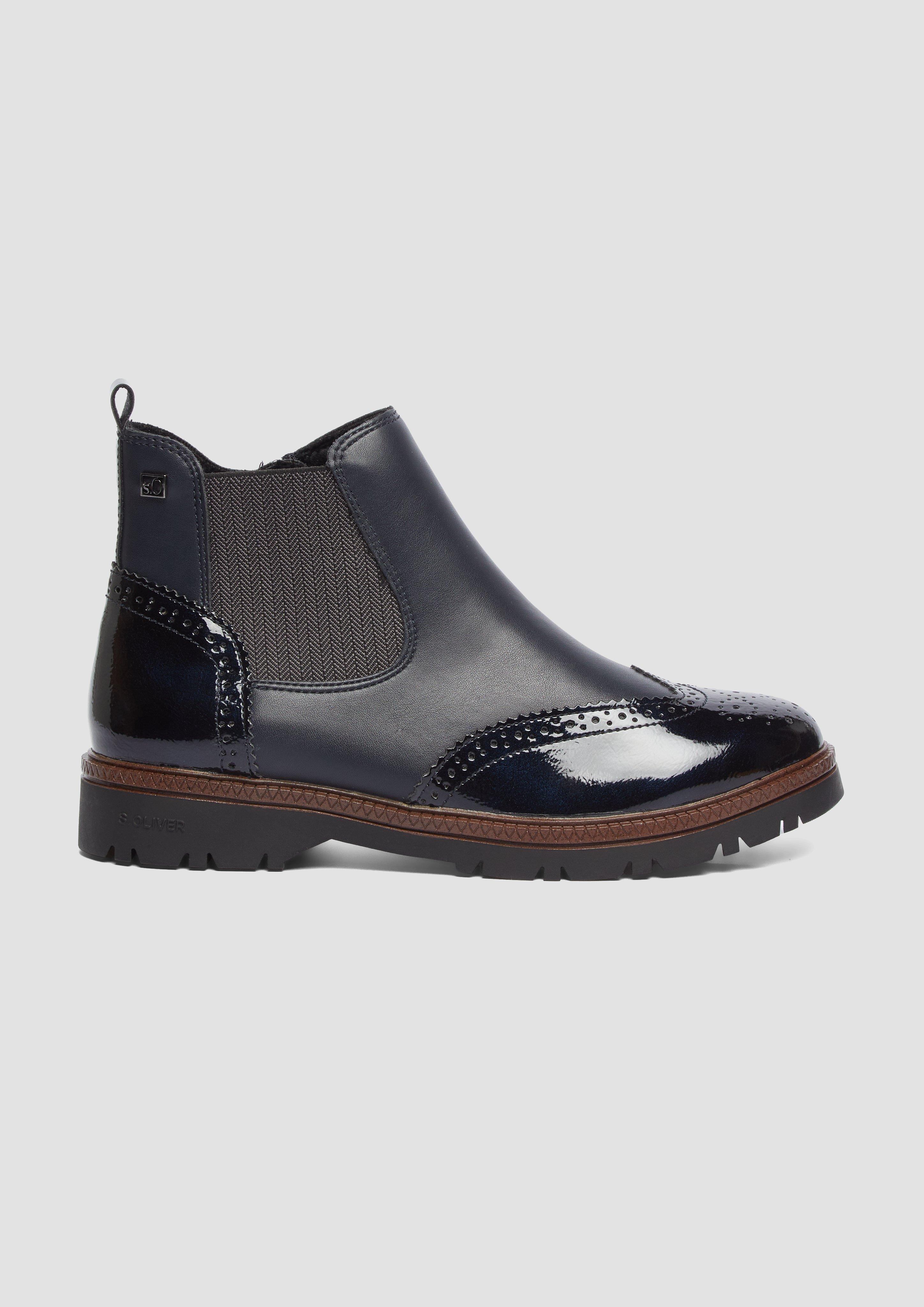 S.Oliver Chelsea Boots in Leder-Optik