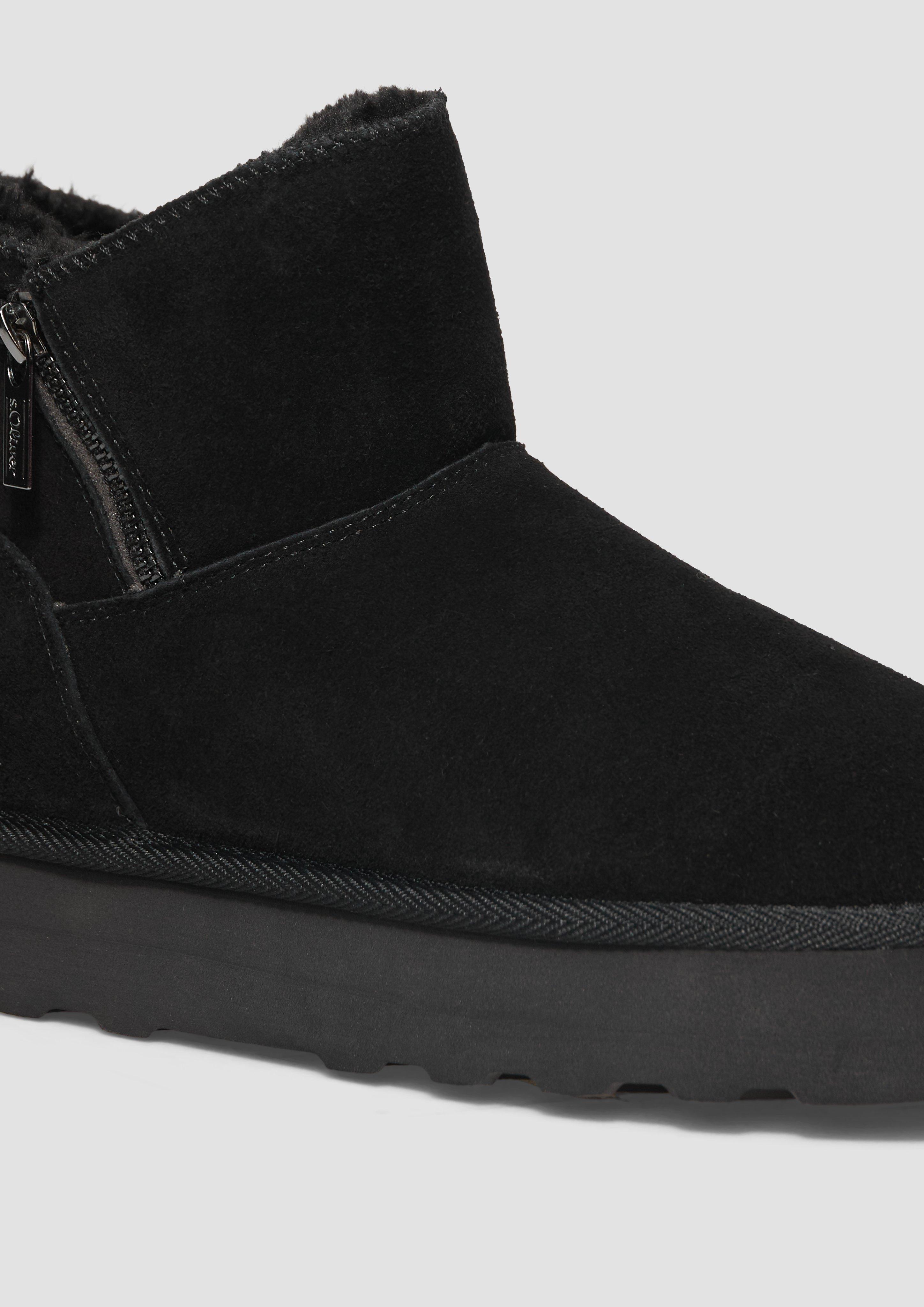 s.Oliver Gefütterte Stiefel aus Rindsleder