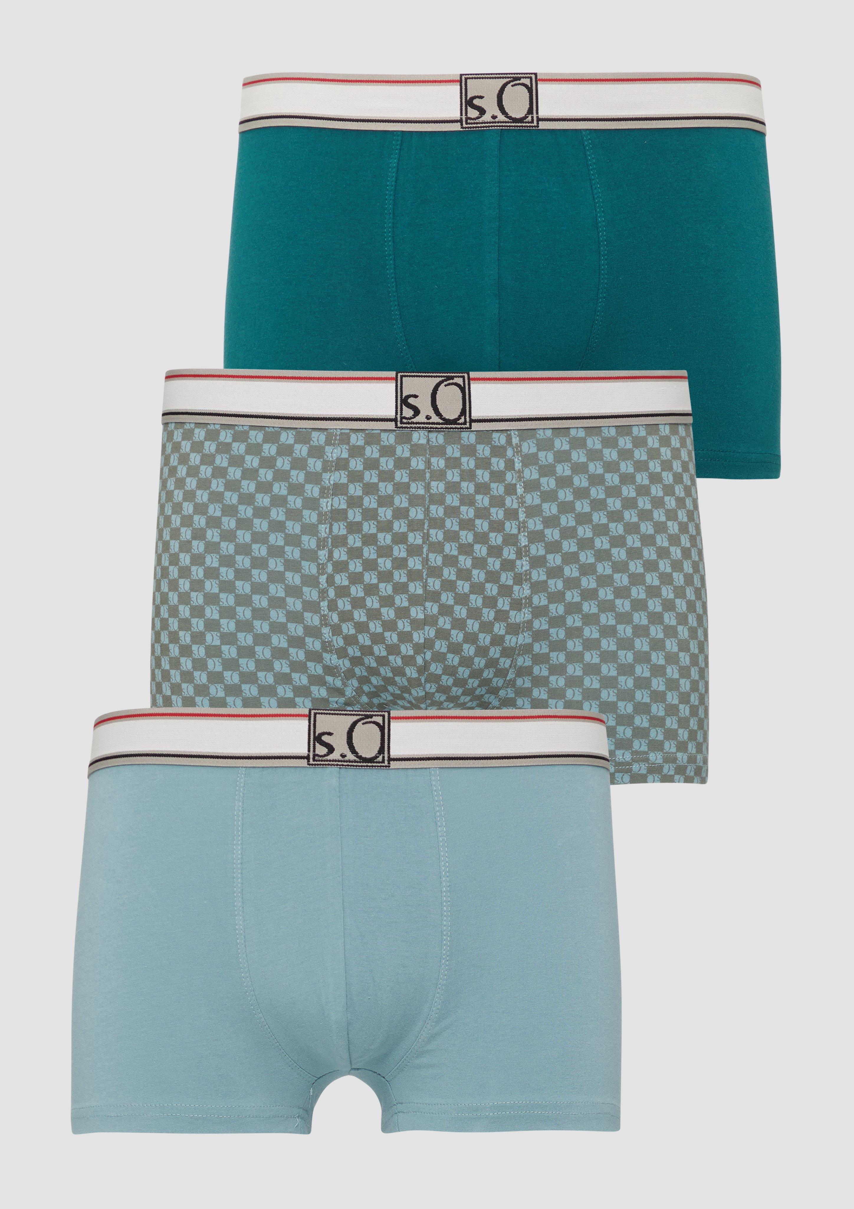 s.Oliver Baumwoll-Boxershorts im 3er-Pack