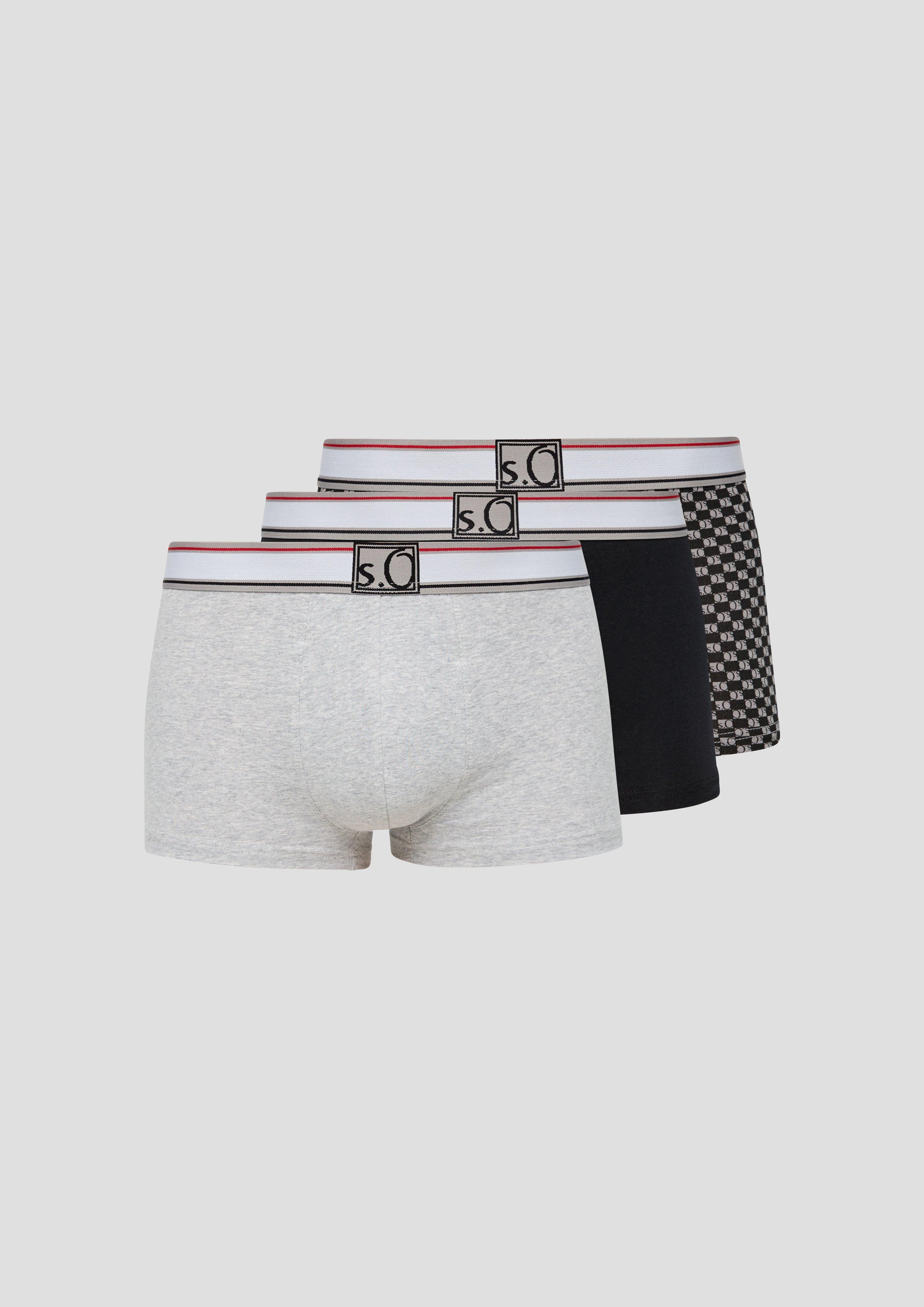 s.Oliver Baumwoll-Boxershorts im 3er-Pack