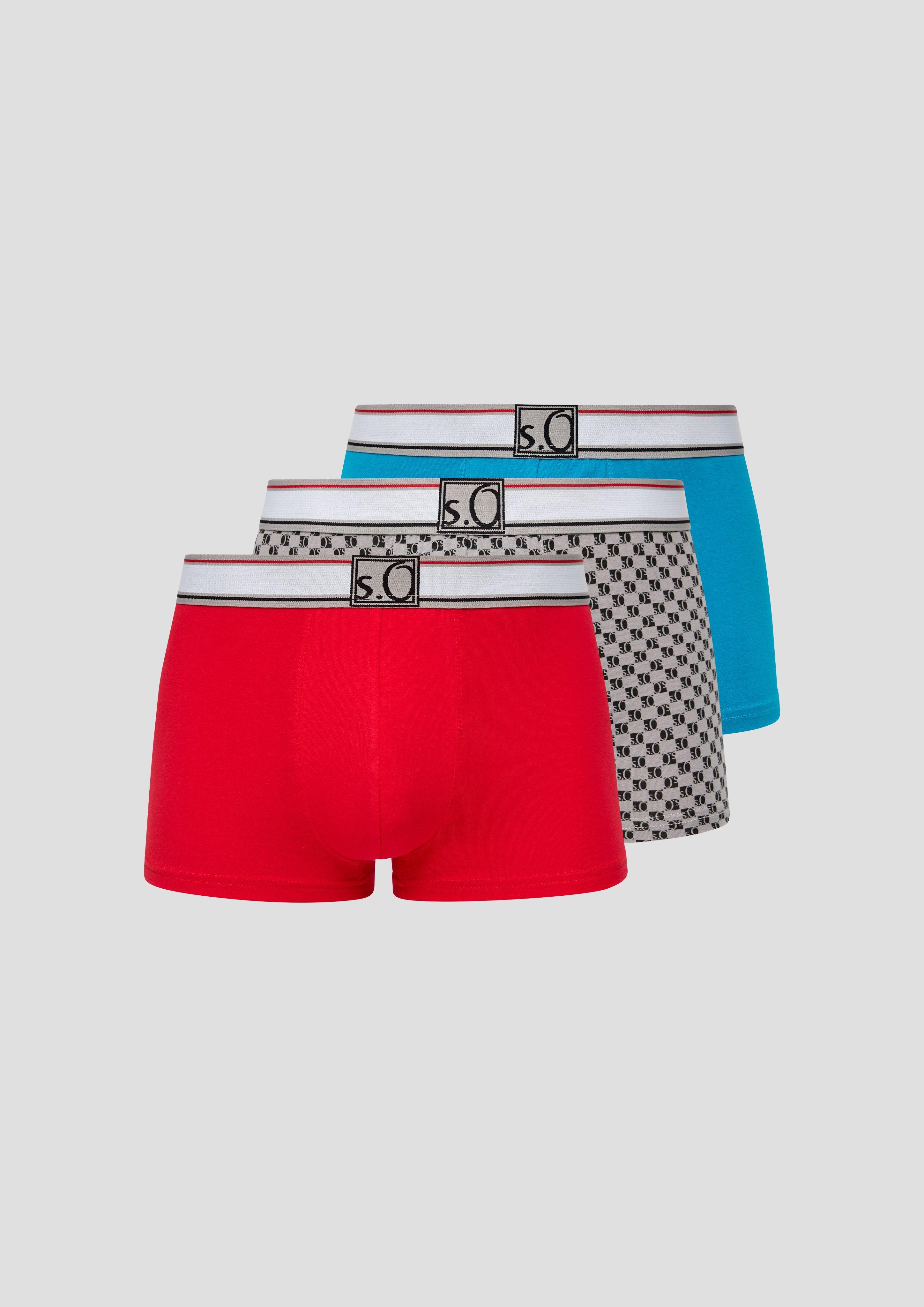 s.Oliver Baumwoll-Boxershorts im 3er-Pack