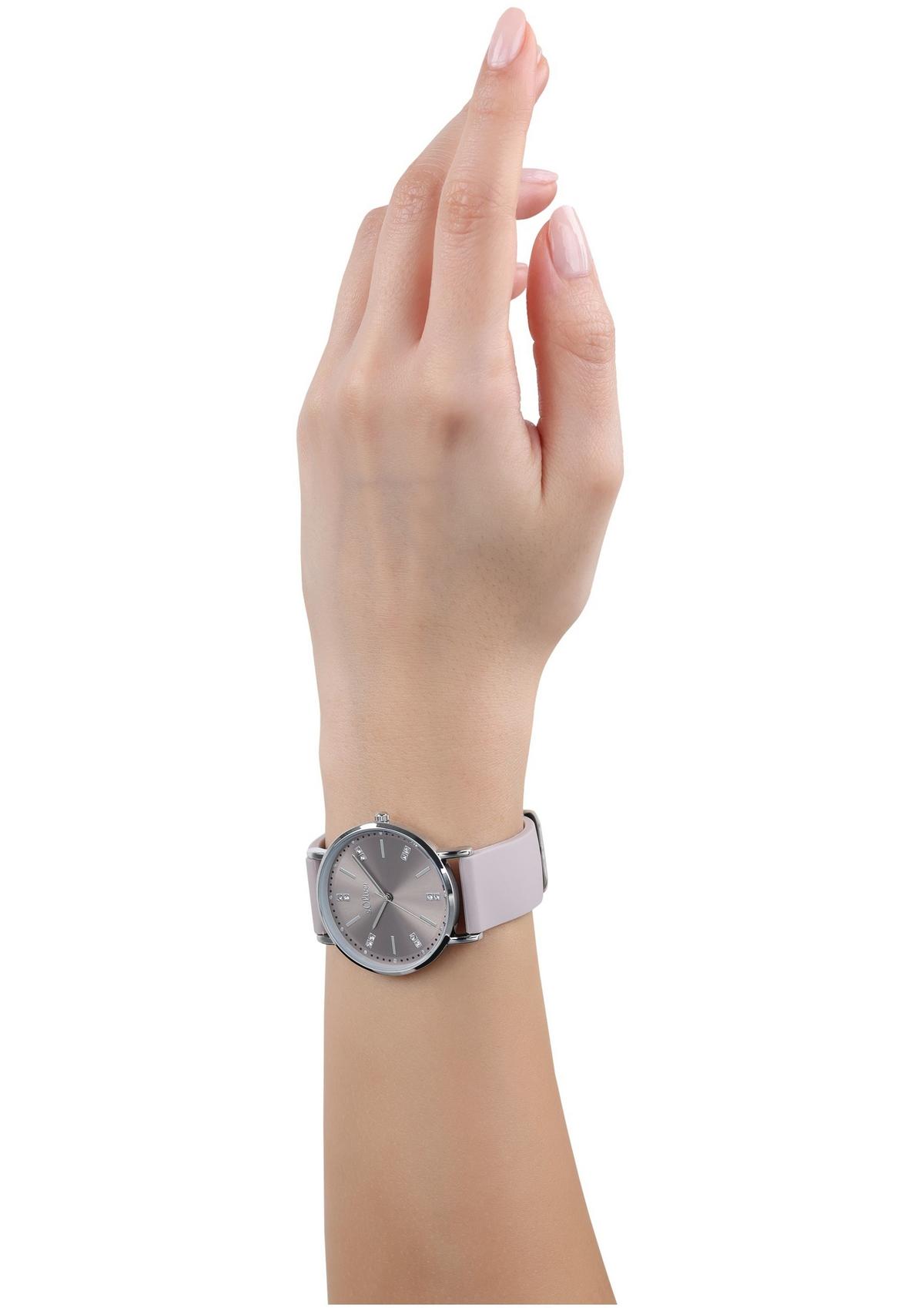 s.Oliver Stainless Steel: Armbanduhr mit Silikonband
