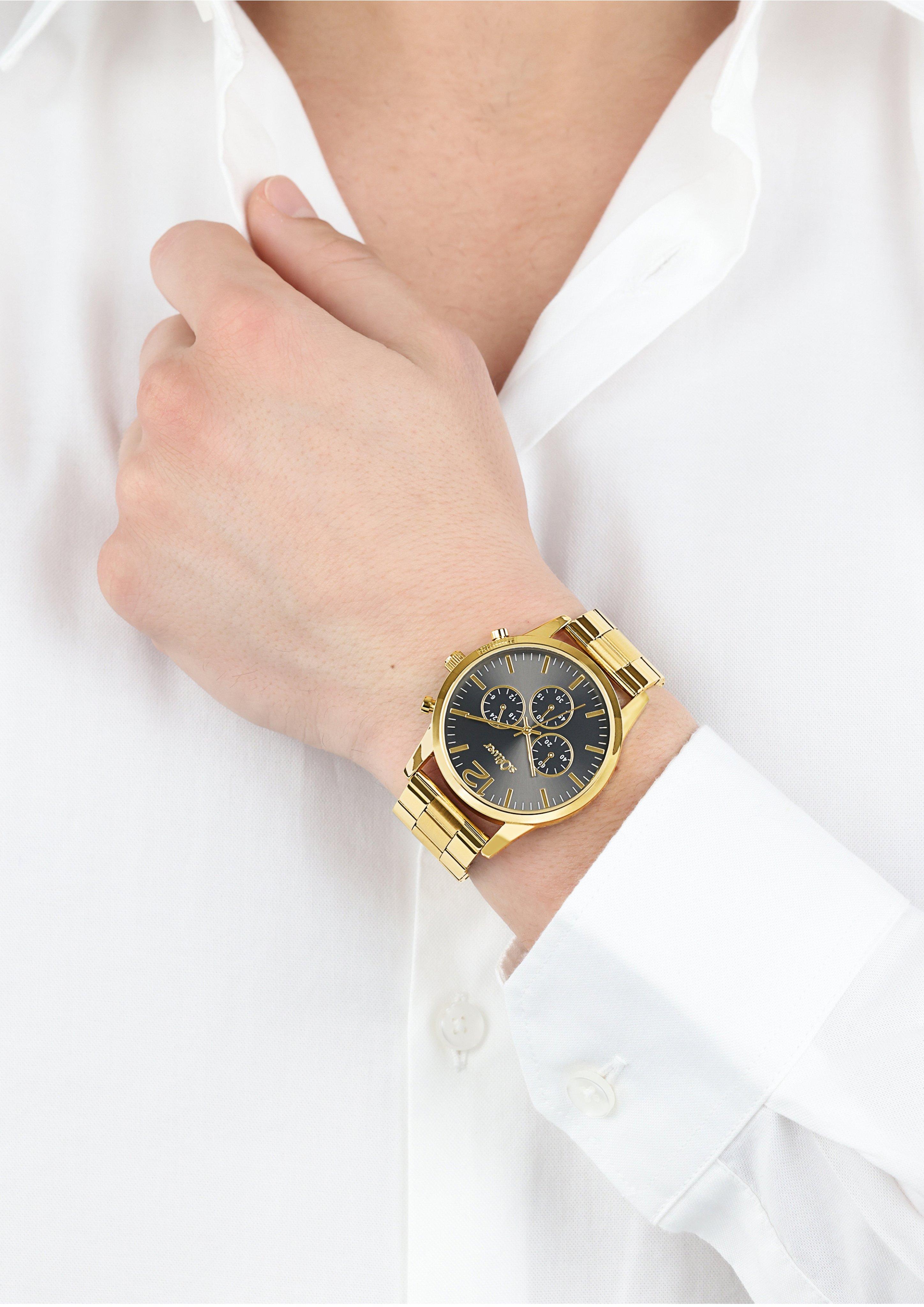 s.Oliver Armbanduhr mit Metallband