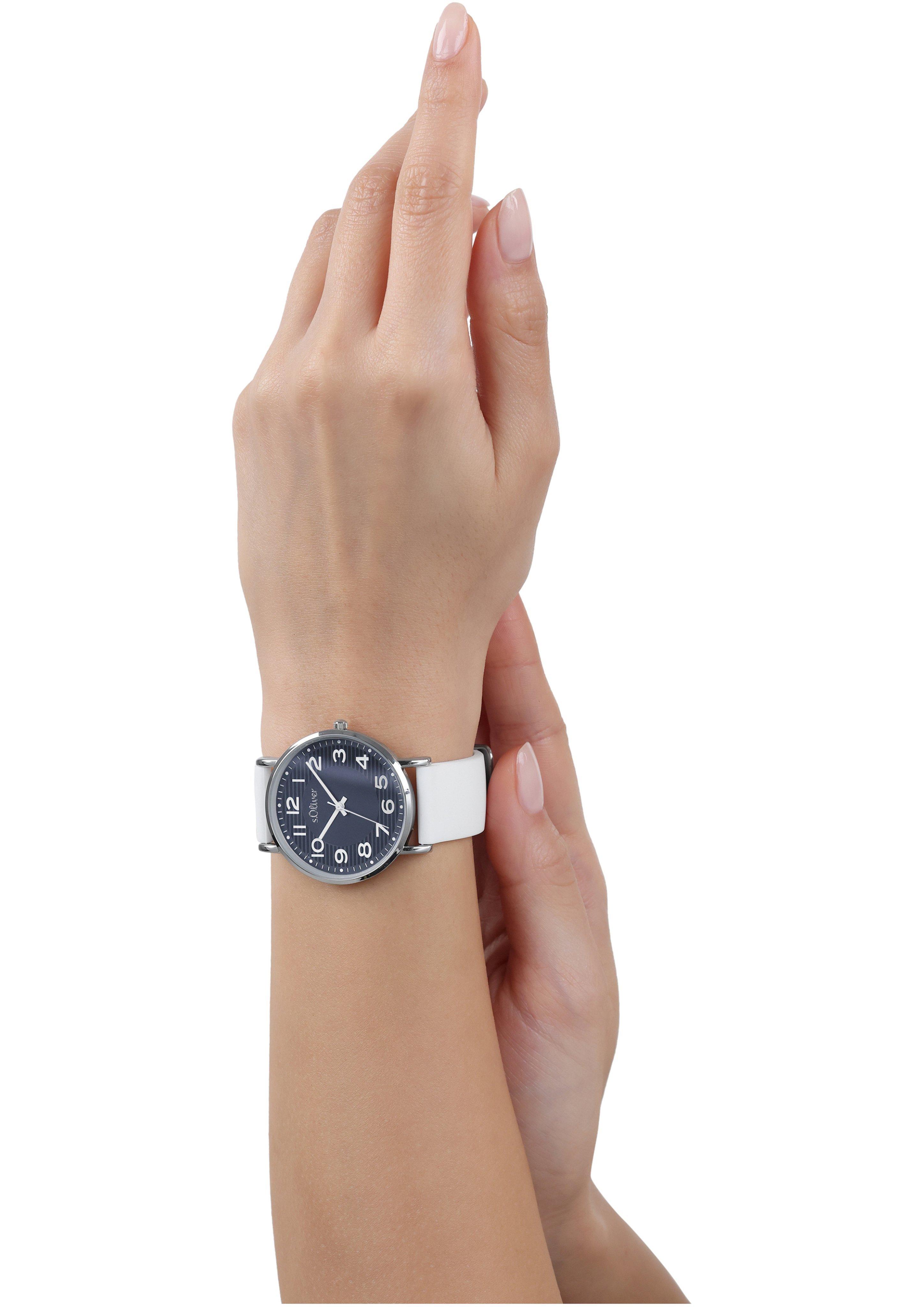s.Oliver Armbanduhr mit Silikonband