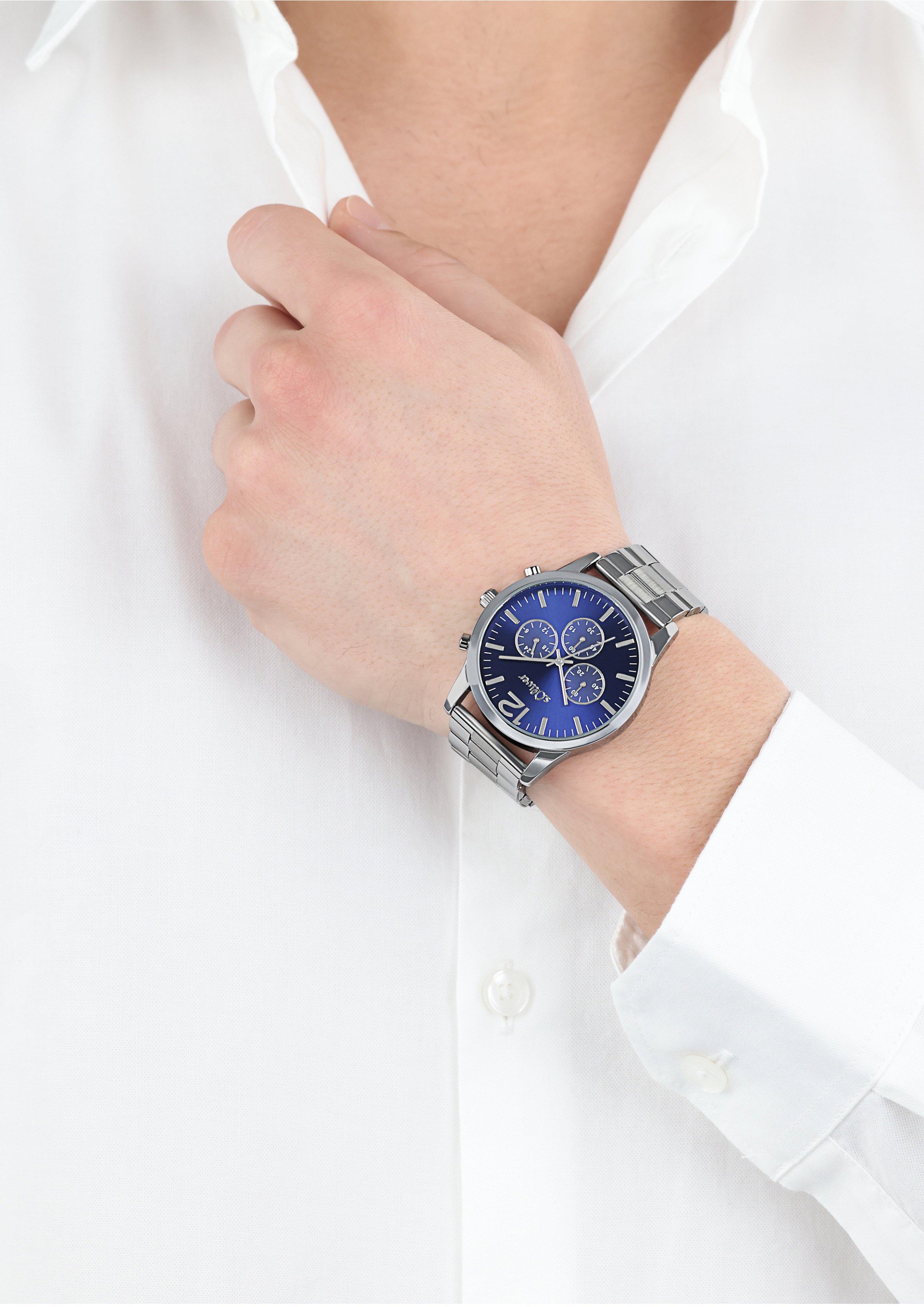 s.Oliver Armbanduhr mit Metallband