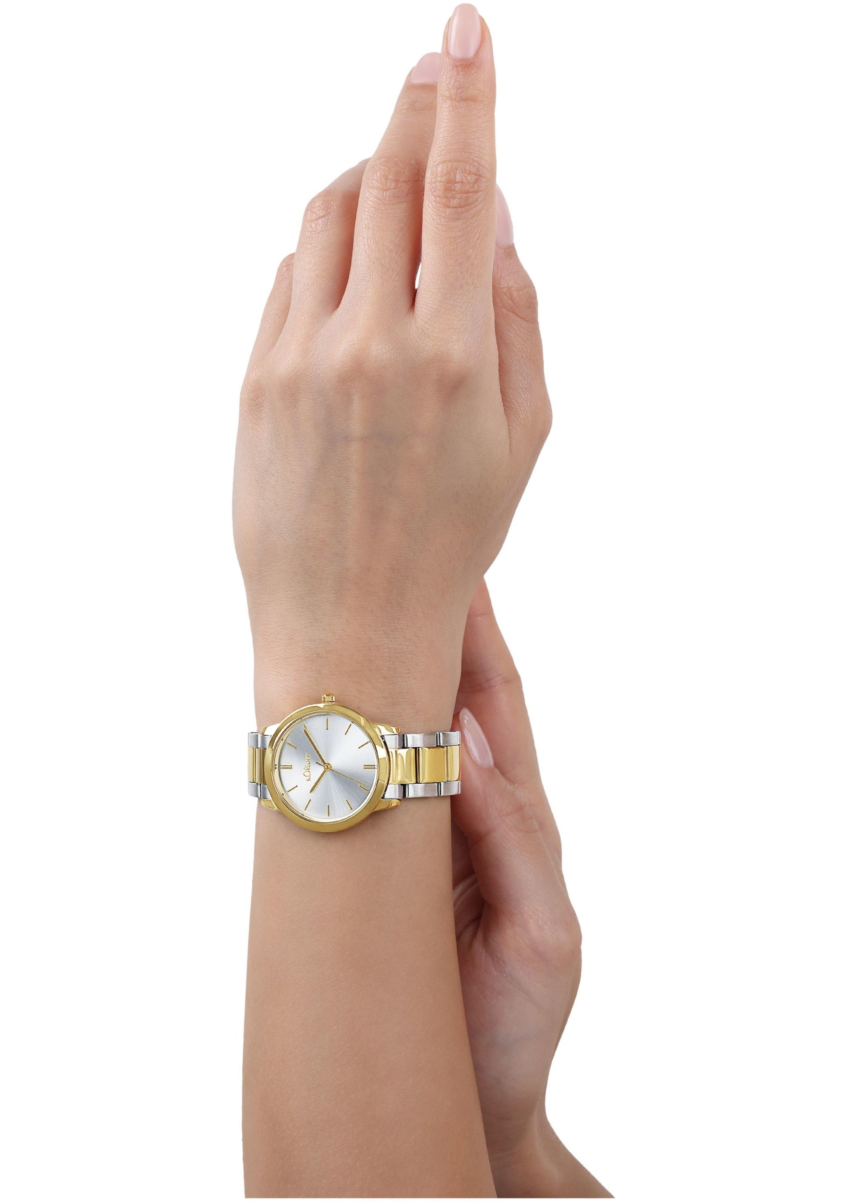 s.Oliver Armbanduhr mit Metallband