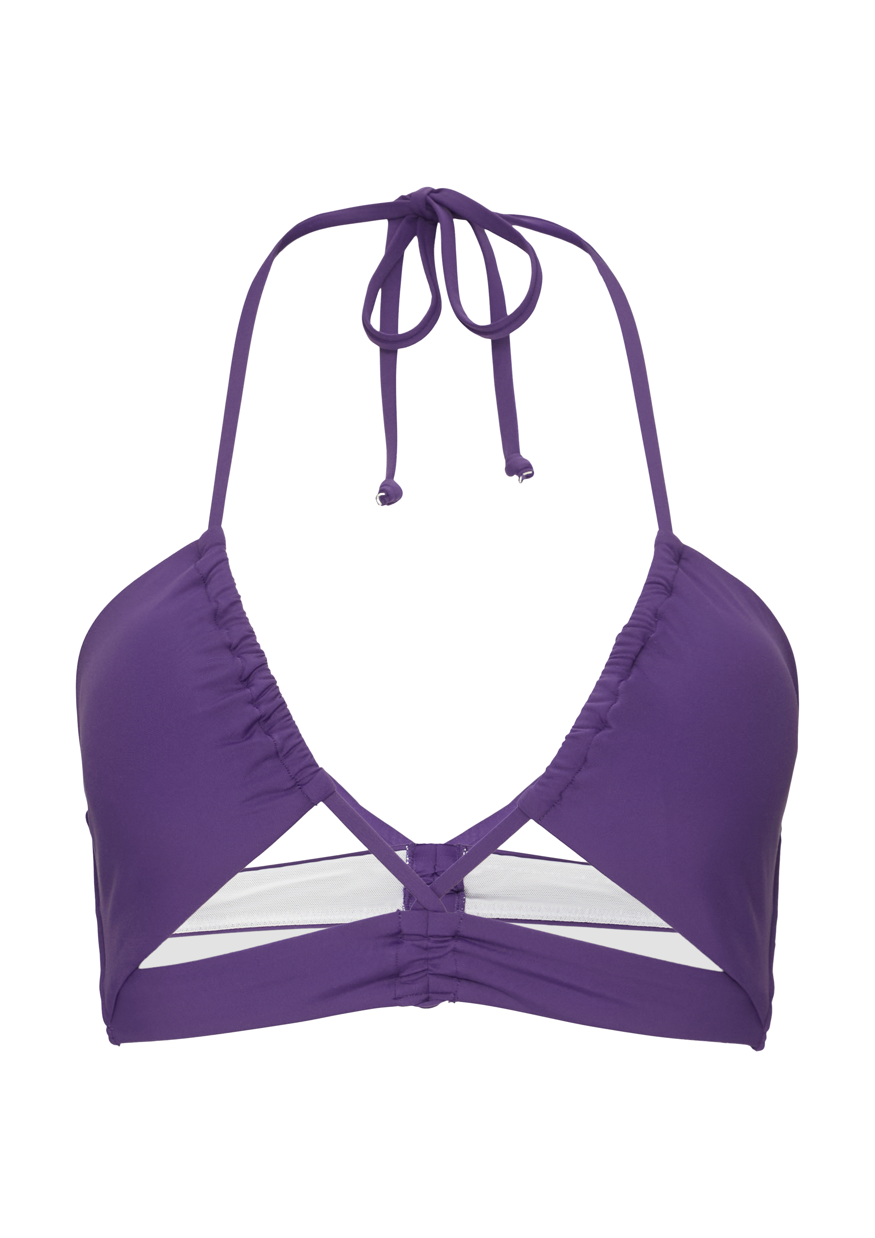 Bandeau-Bikinitop mit raffinierten Details