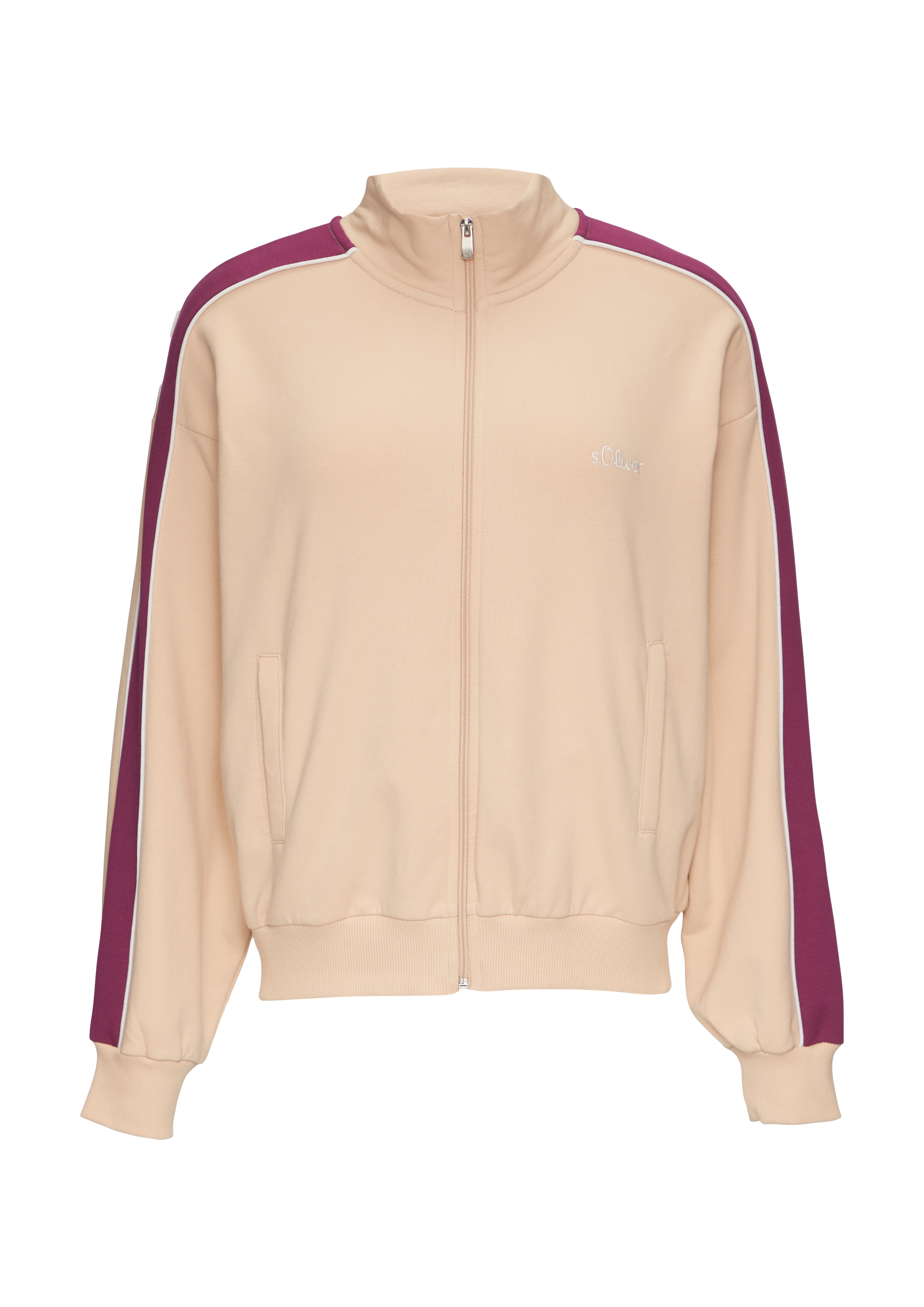 Sweatjacke mit Seitenstreifen