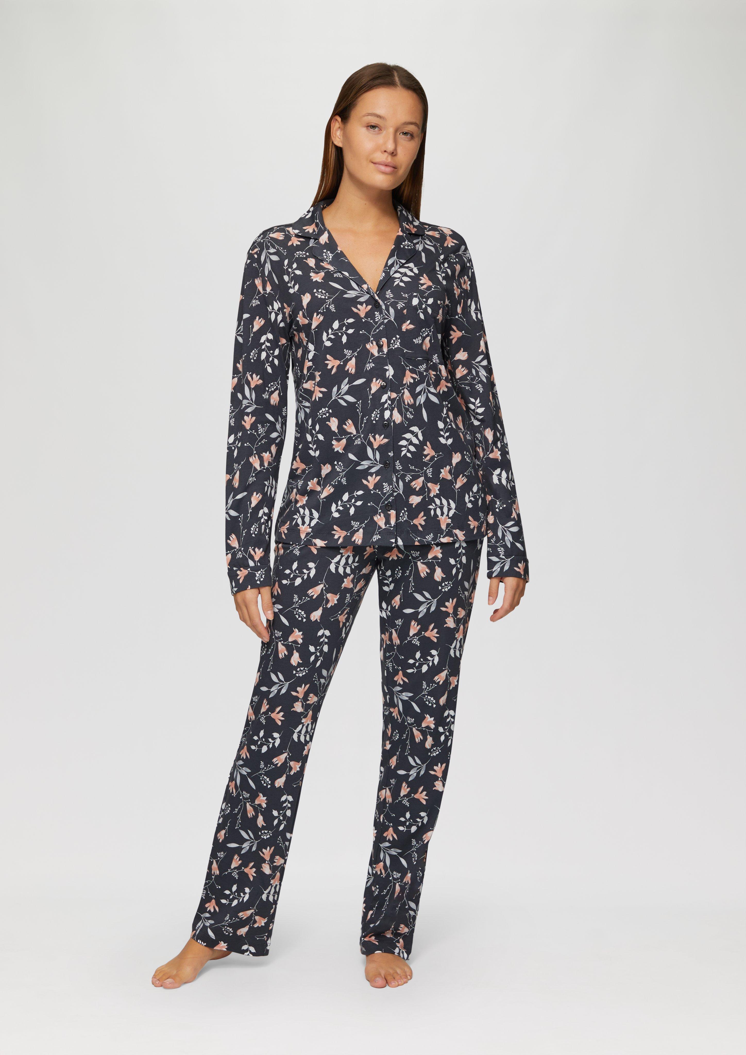 S.Oliver Pyjama mit All-over-Print