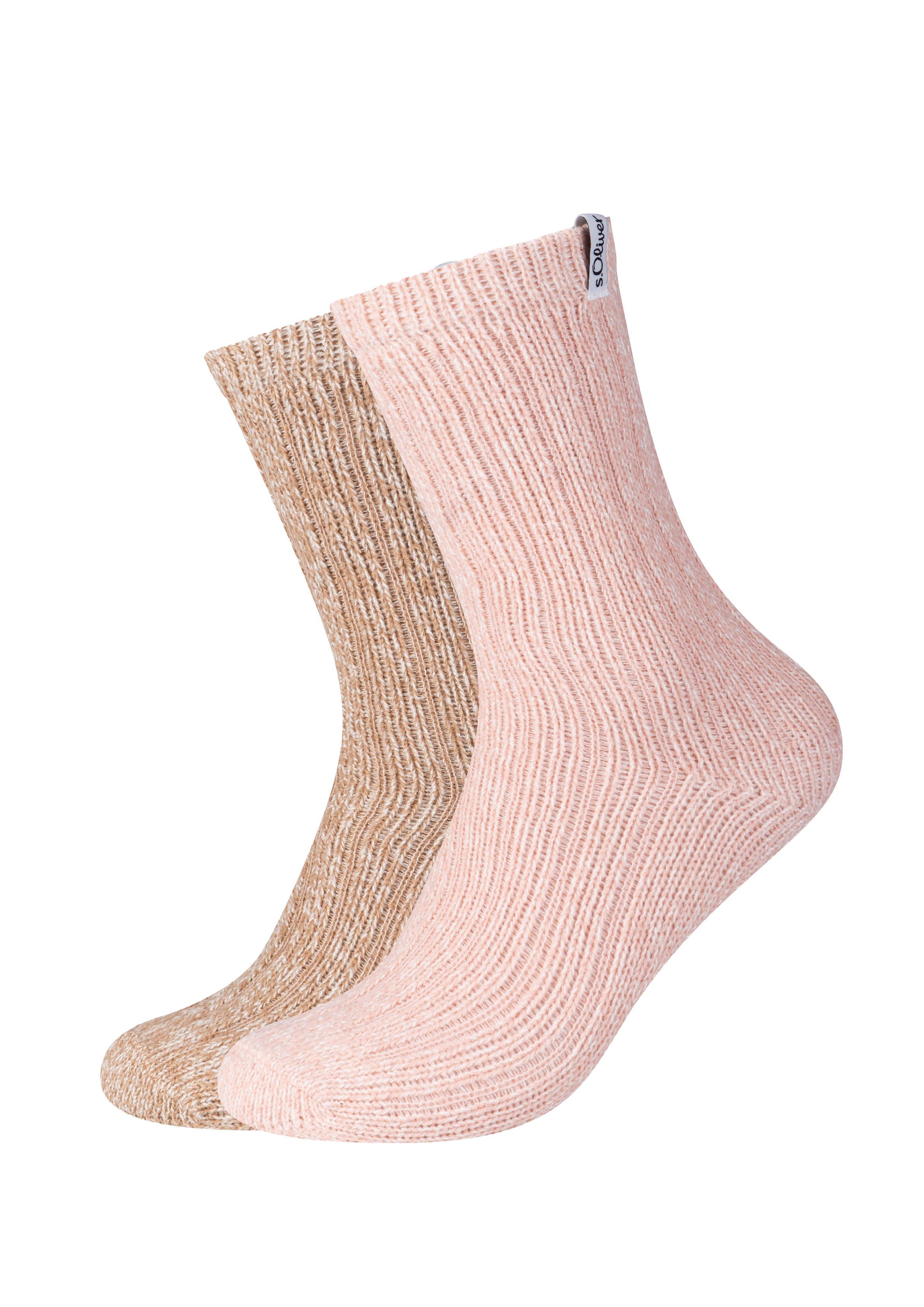 Unisex Socken im Doppelpack in Farbe rosa von s.Oliver