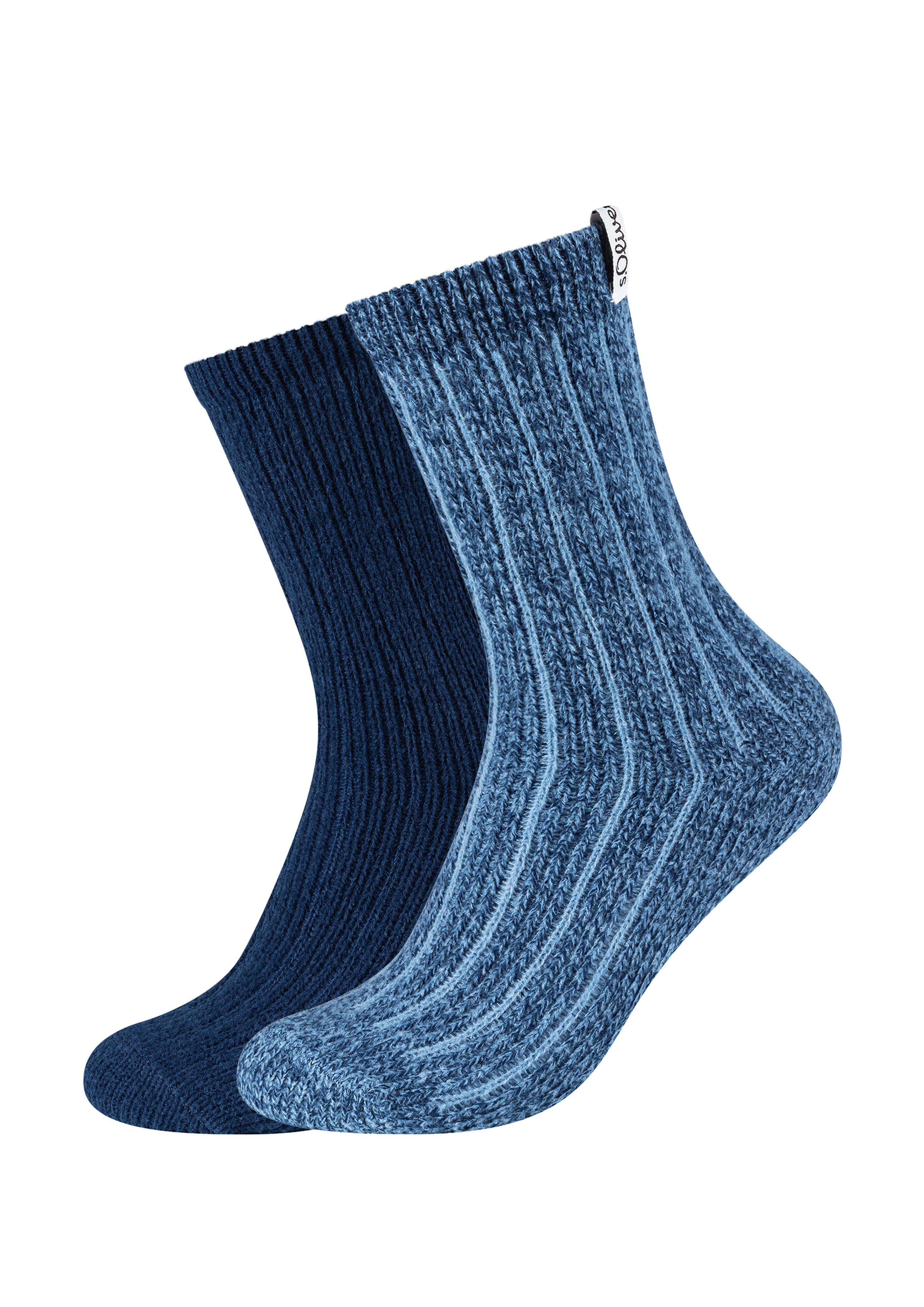Femmes Lot de 2 paires de chaussettes unisexe en bleu de s.Oliver