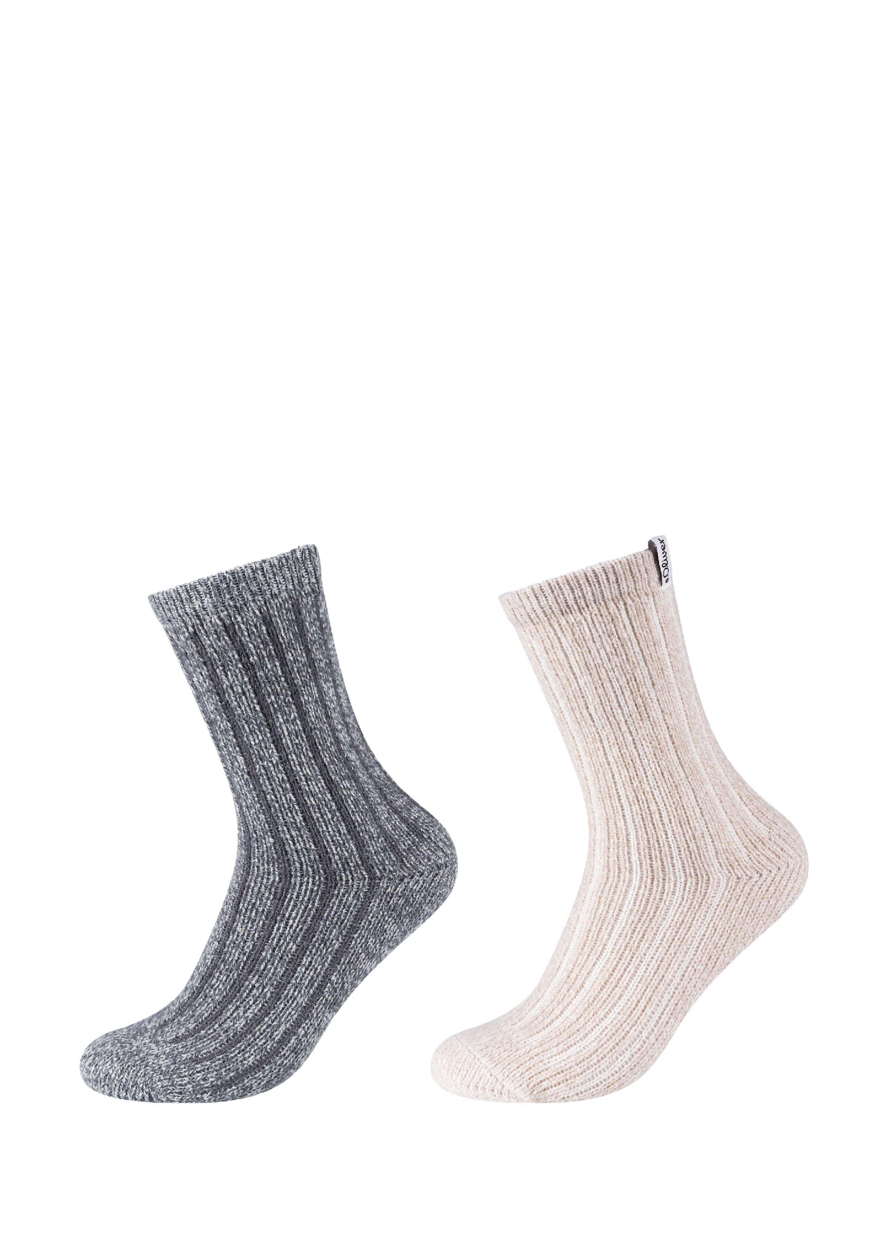 Dvojbalenie unisex ponožiek vo farbe svetlohnedá od s.Oliver