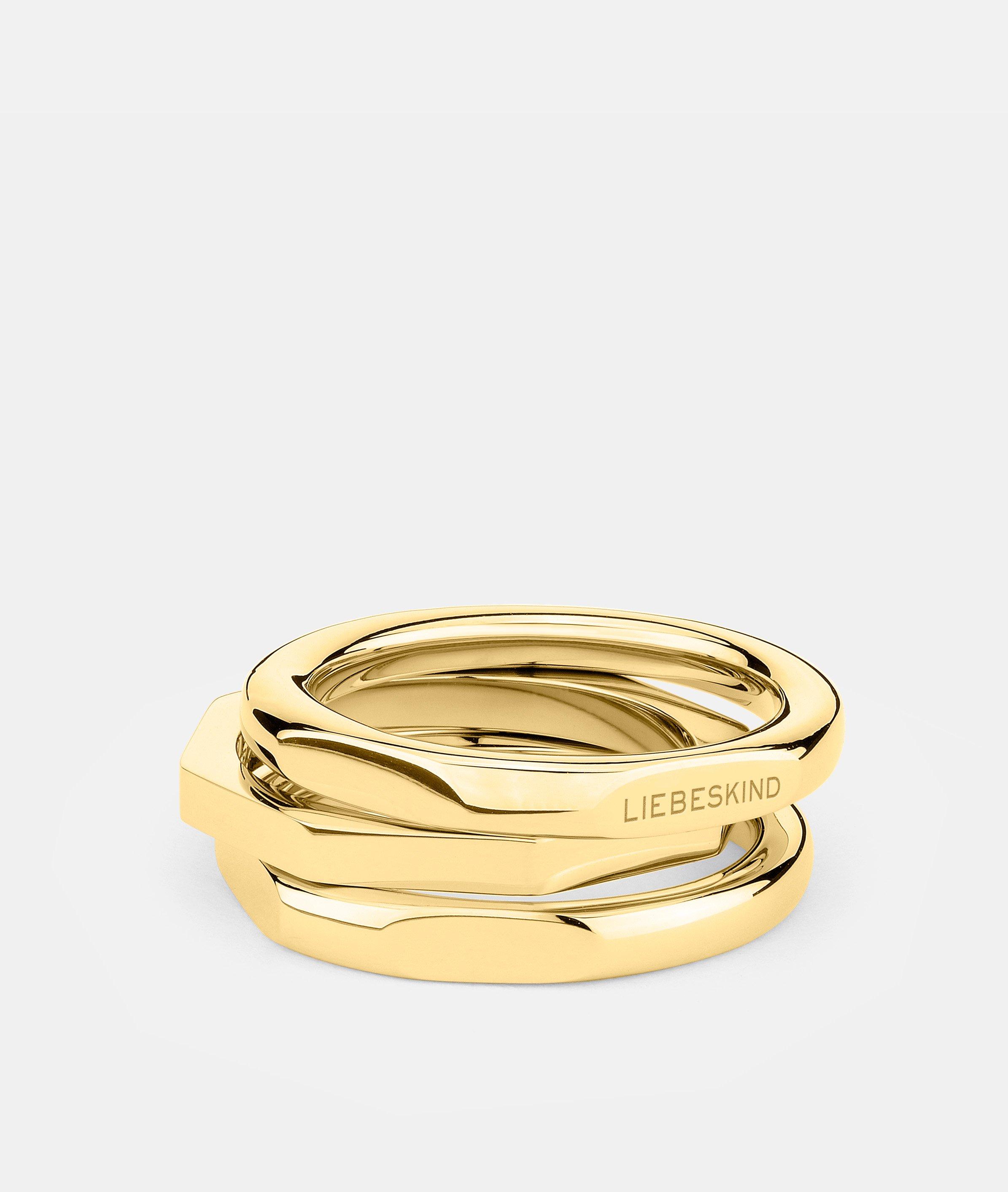 Thumbnail - Liebeskind Berlin - Ring im eckigen Design -  Gold