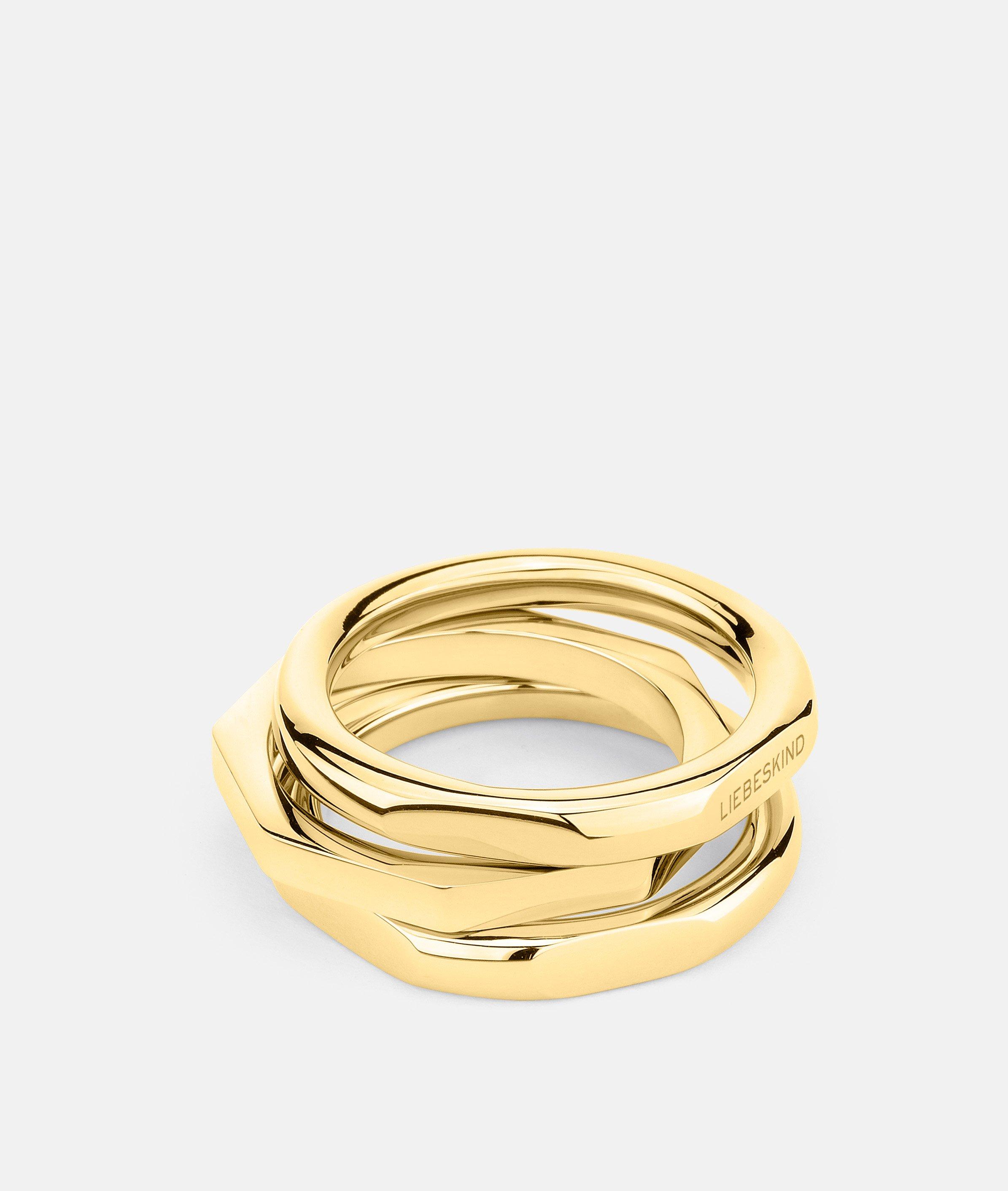 Liebeskind Berlin - Ring im eckigen Design -  Gold