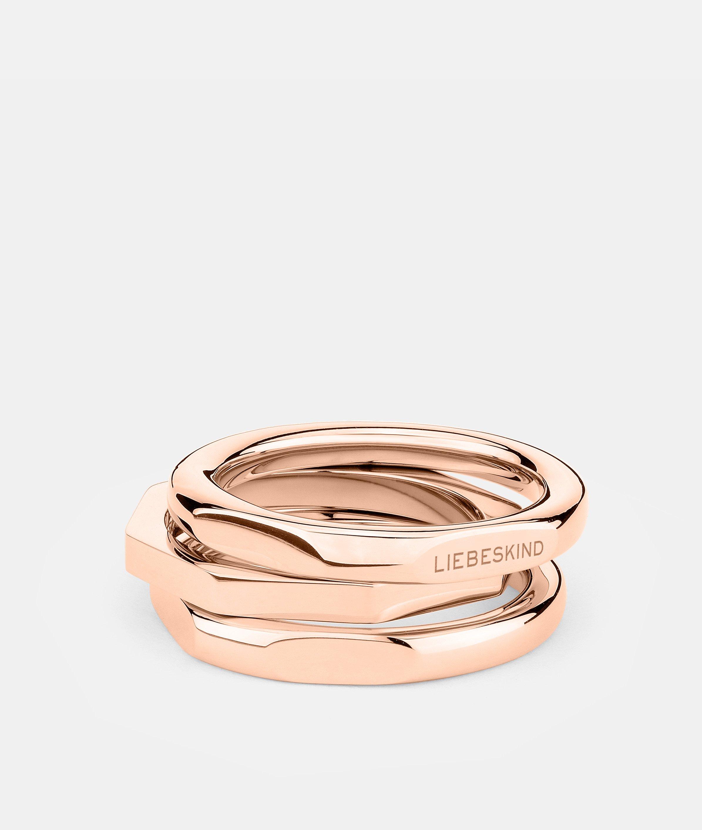 Thumbnail - Liebeskind Berlin - Ring im eckigen Design -  rosé