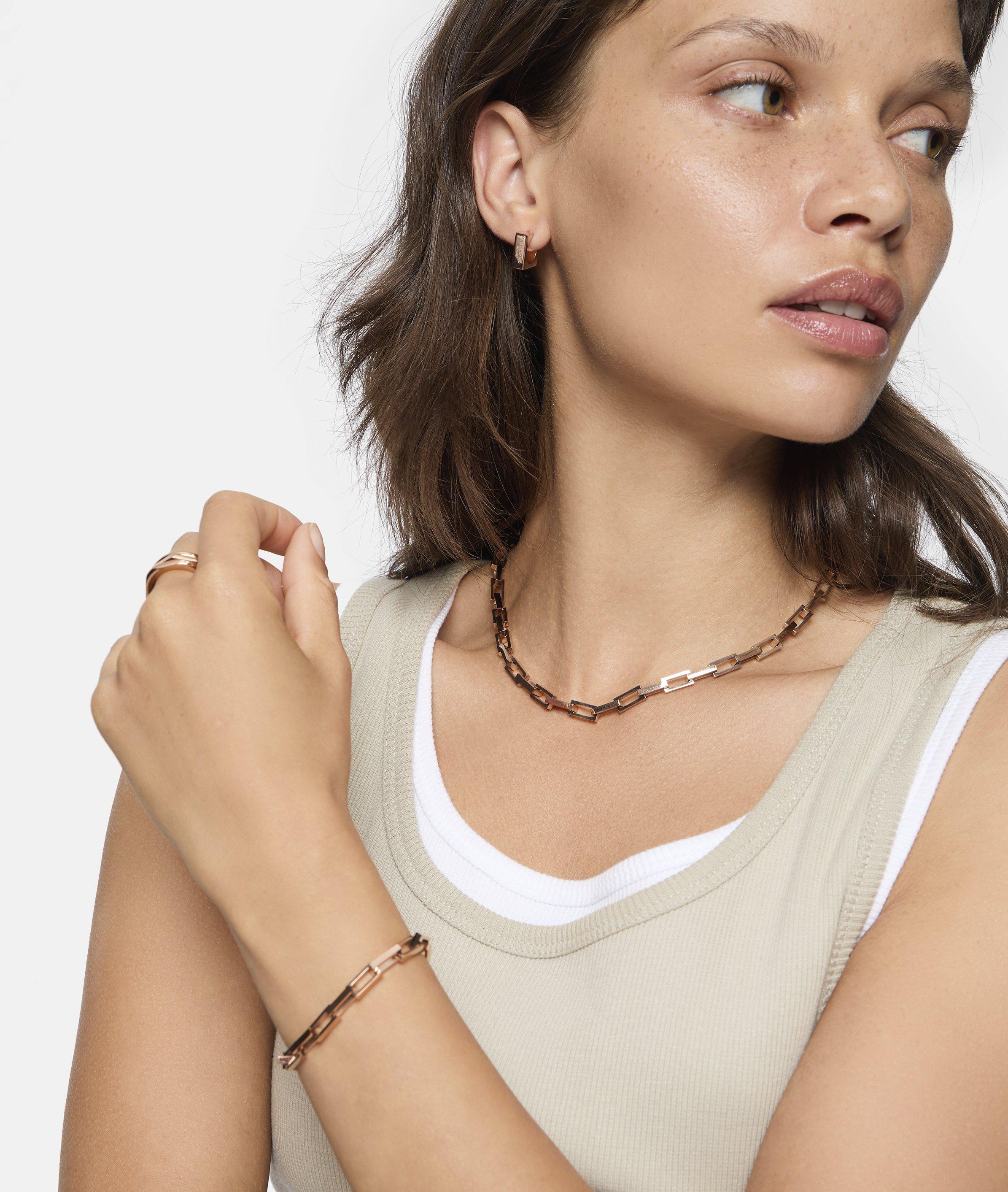 Ring in roségoud & zilver