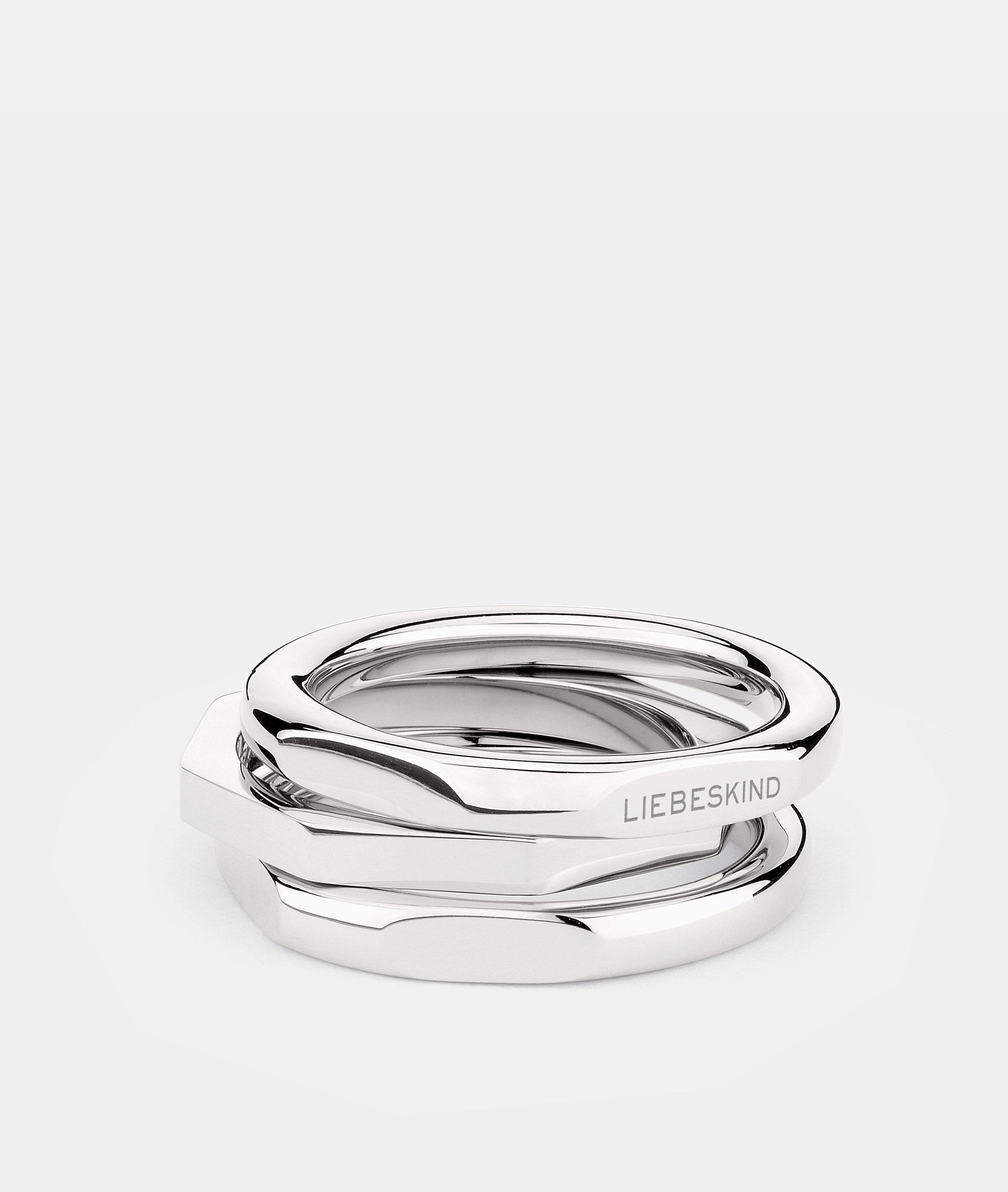 Thumbnail - Liebeskind Berlin - Ring im eckigen Design -  silber