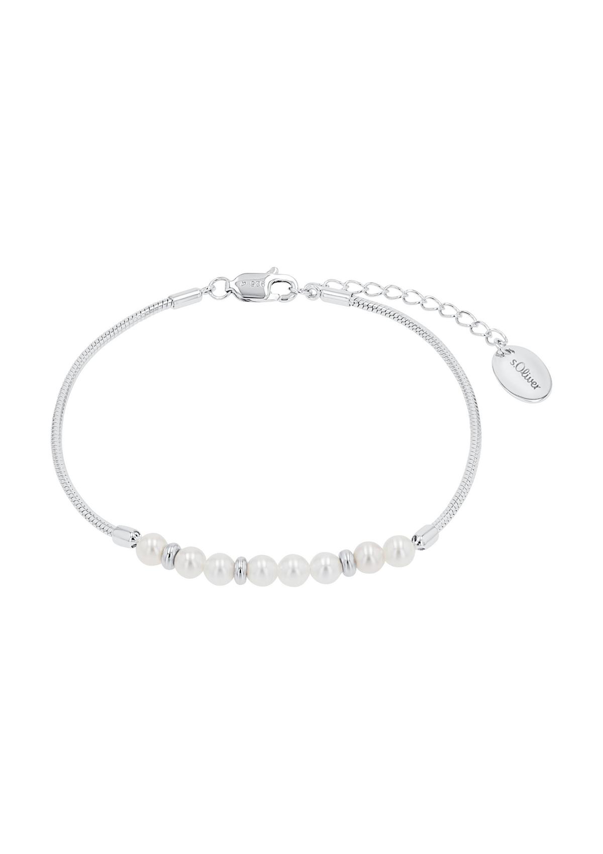 S.Oliver Damen-Armband Aus 925 Silber, Teilvergoldet Mit Zirkonia - Unendlichkeits-Symbol