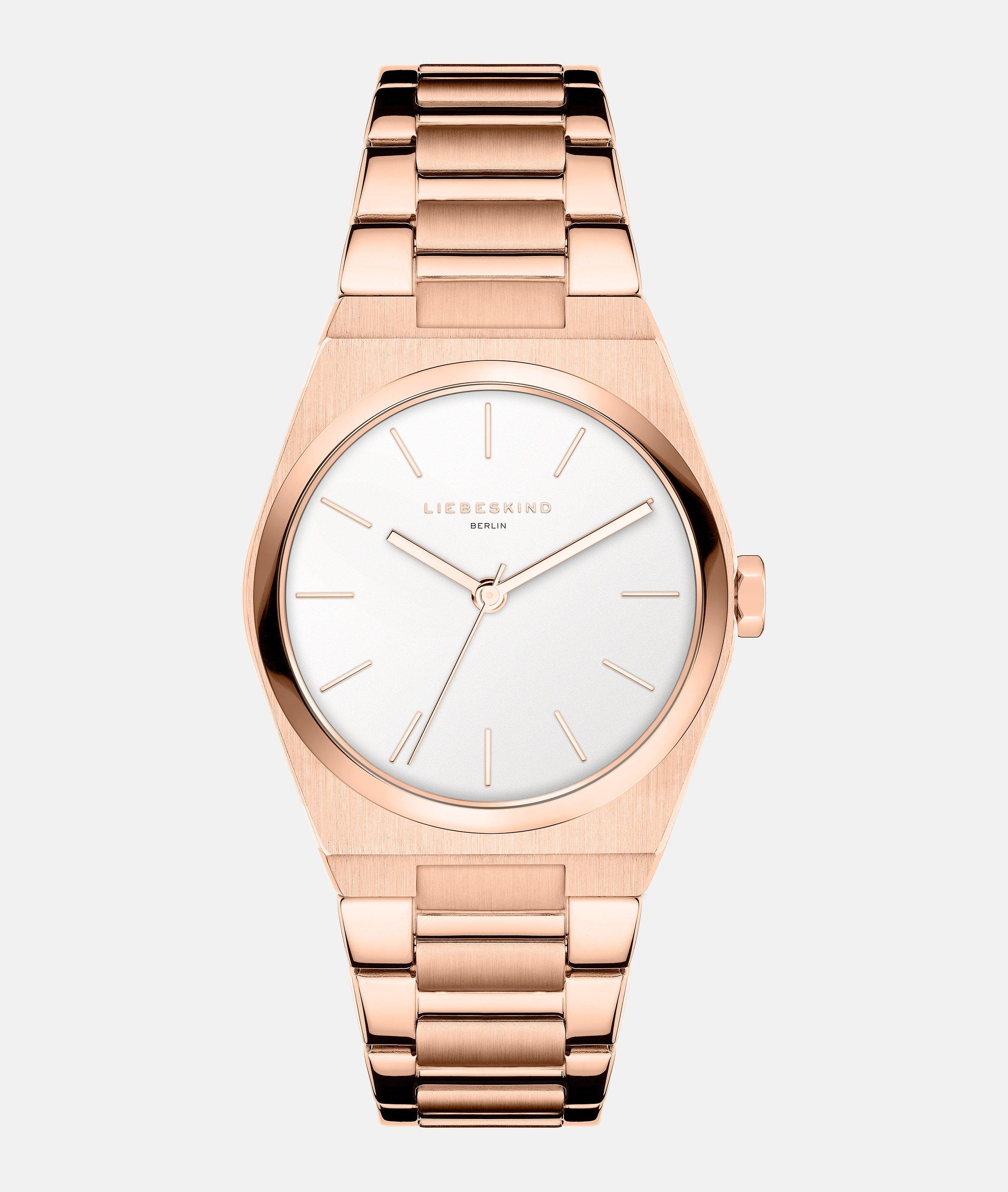 Liebeskind Berlin - Stilvolle Uhr mit Edelstahlarmband -  rosé