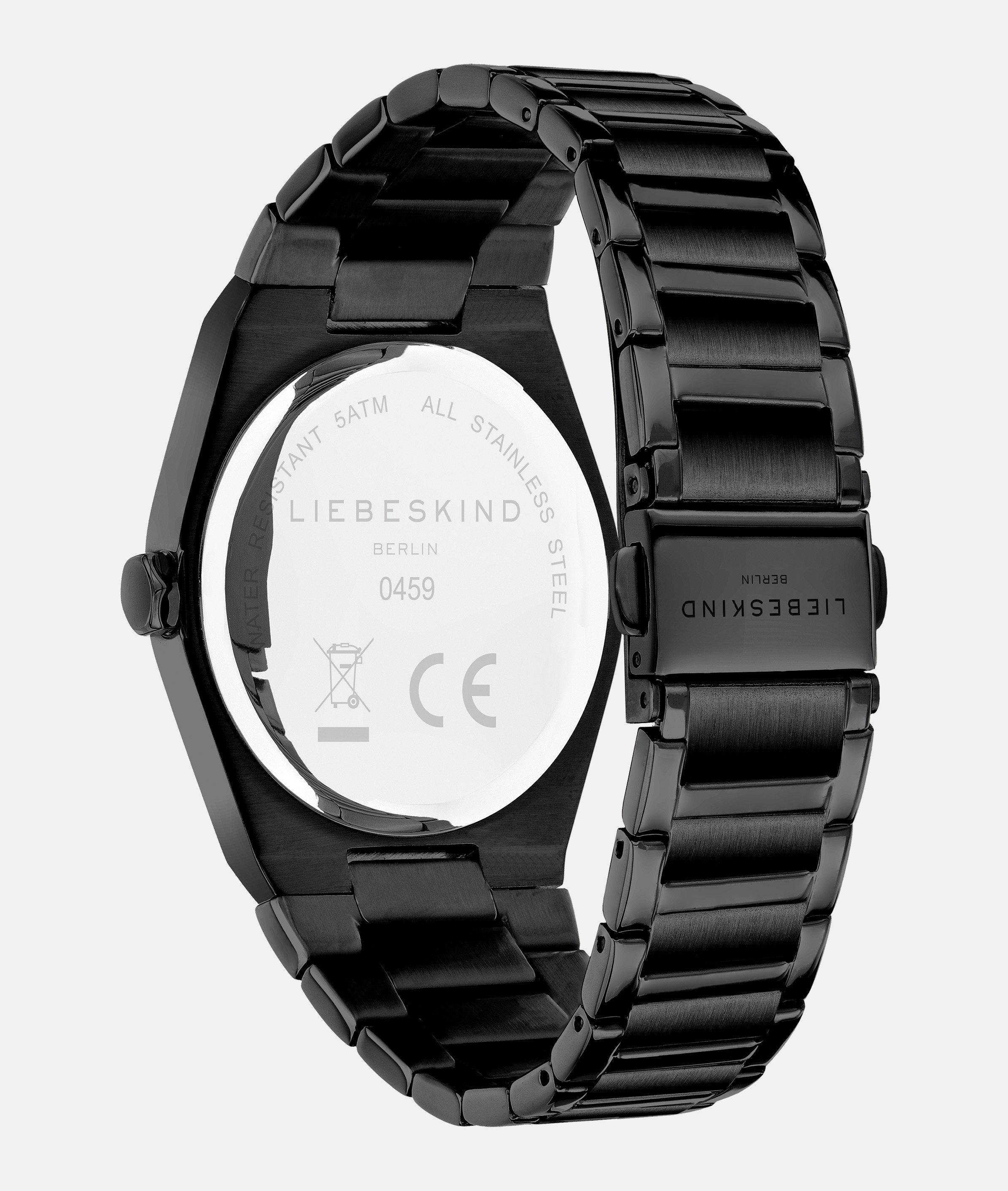 Uhr in schwarz & gold