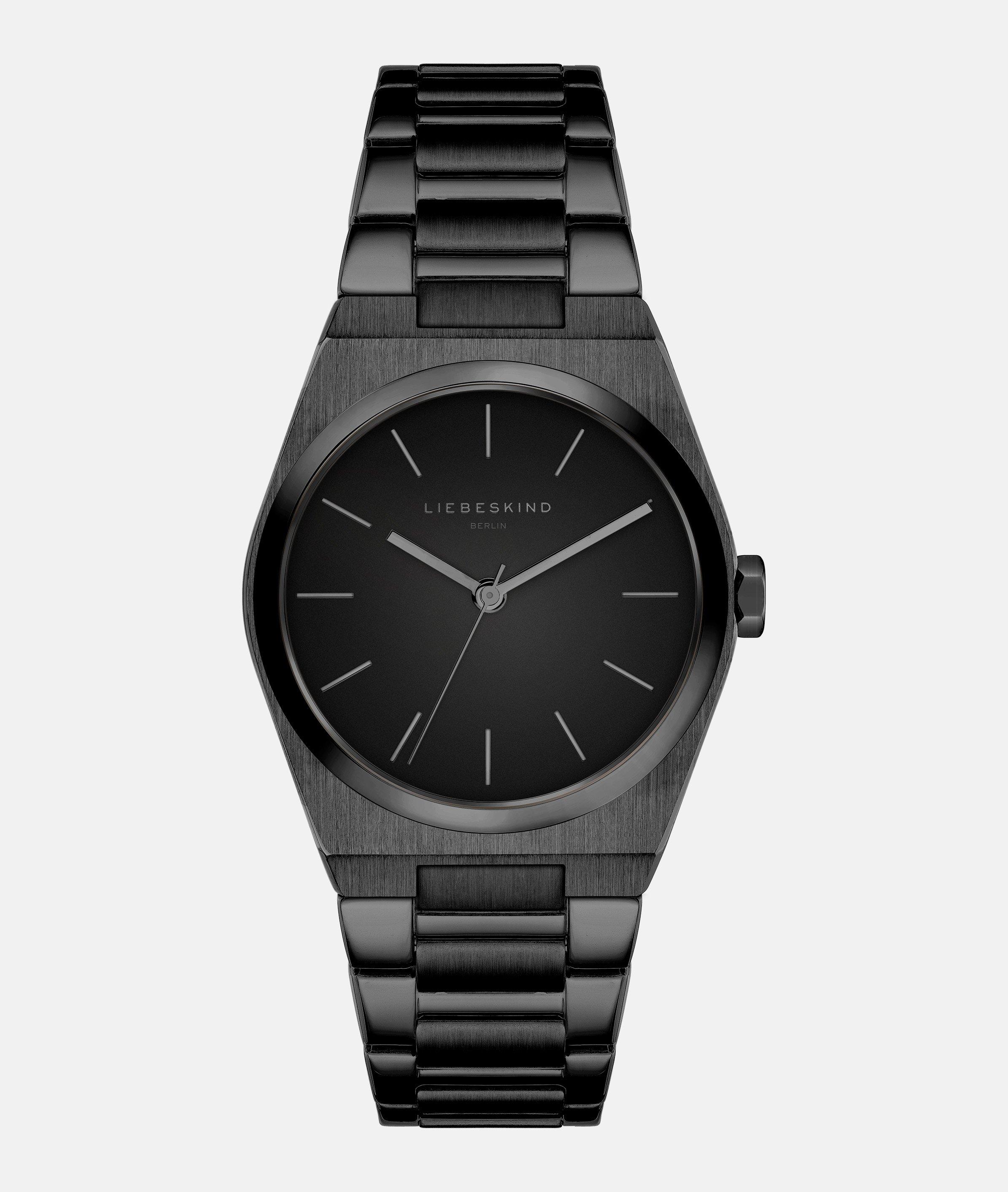 Liebeskind Berlin - Stilvolle Uhr mit Edelstahlarmband -  schwarz