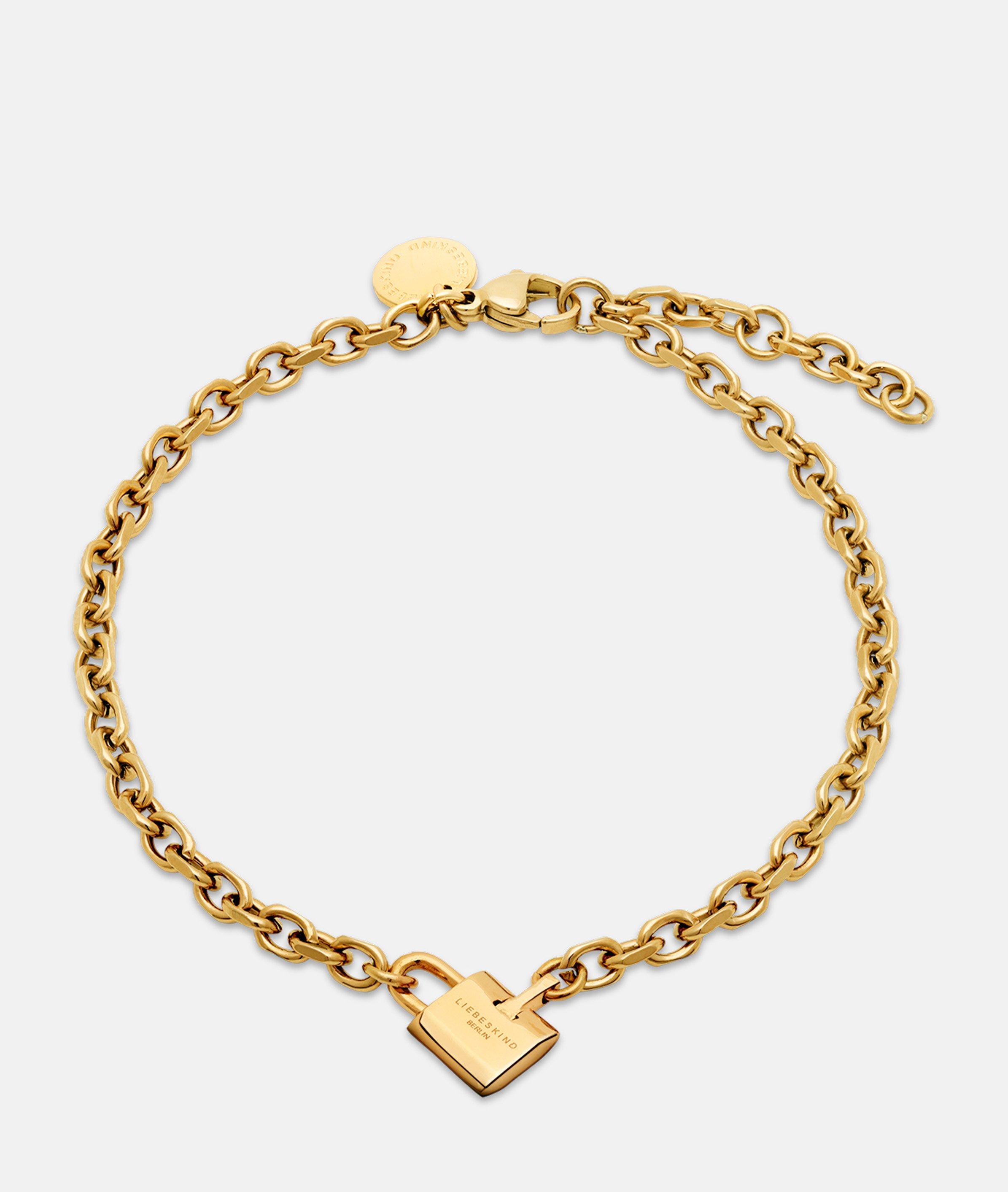 Liebeskind Berlin - Armband mit Schloss-Anhänger -  Gold