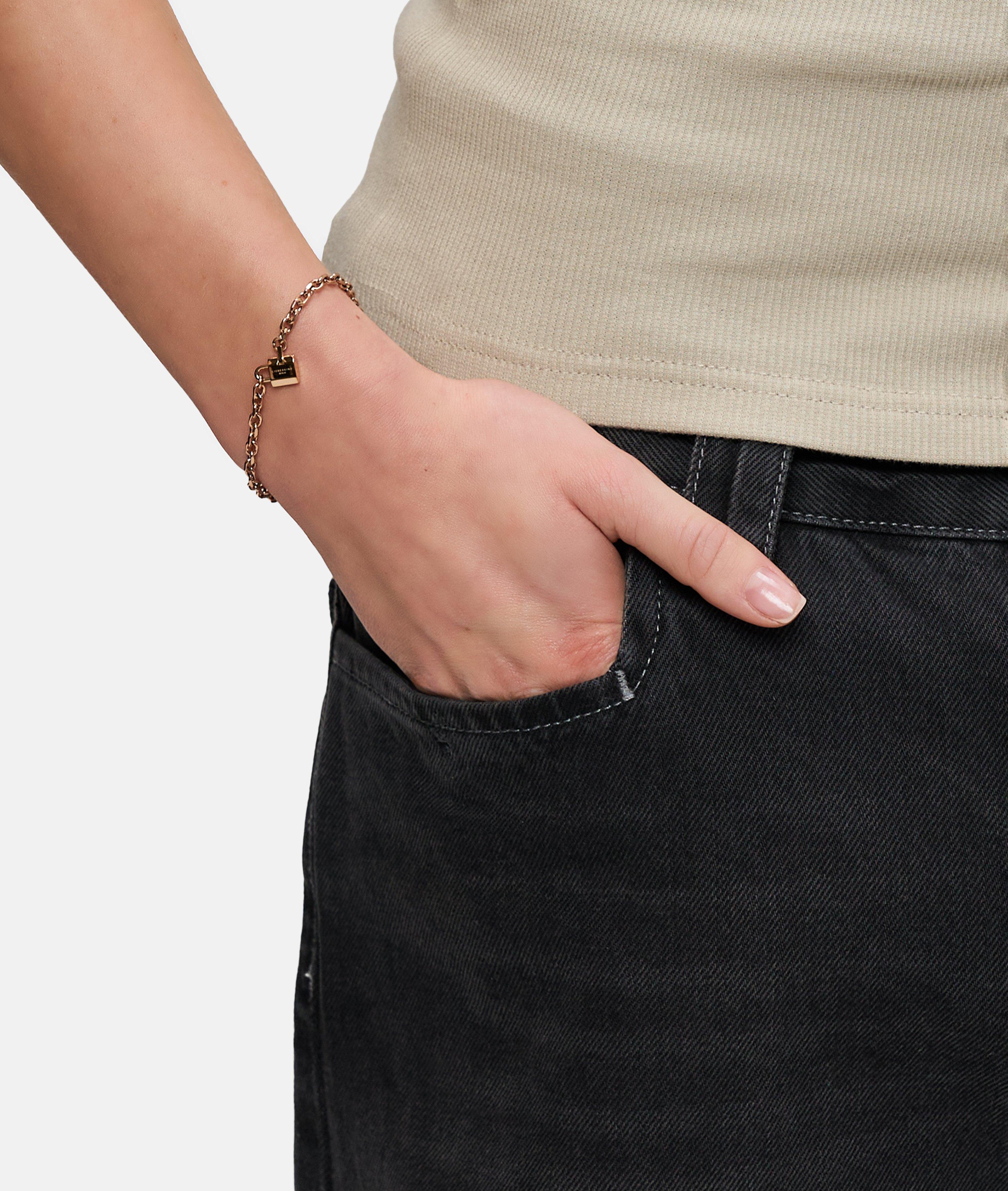 Armband in roségoud, goud & zilver