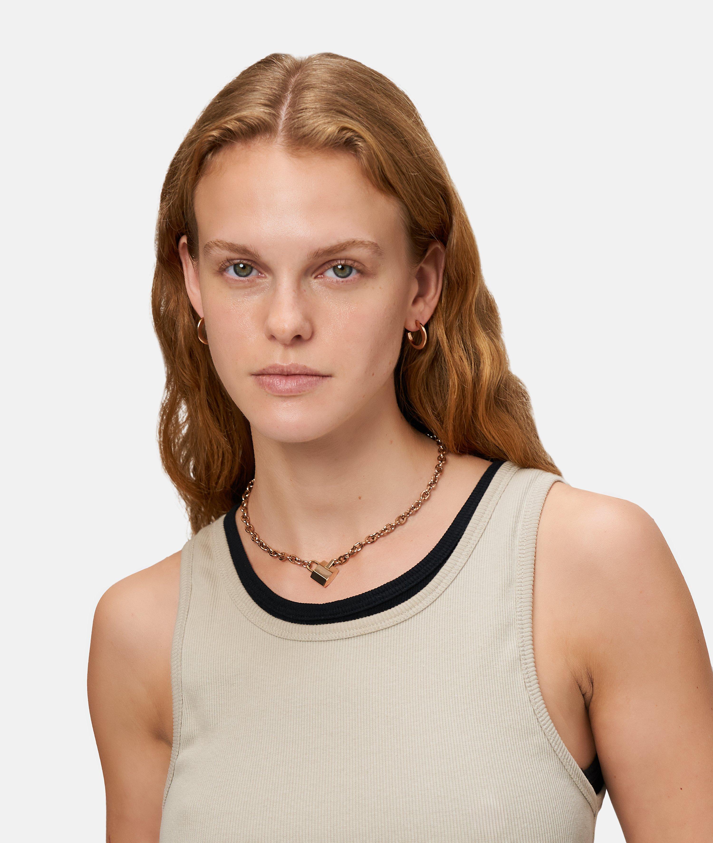 Ketting in roségoud, goud & zwart