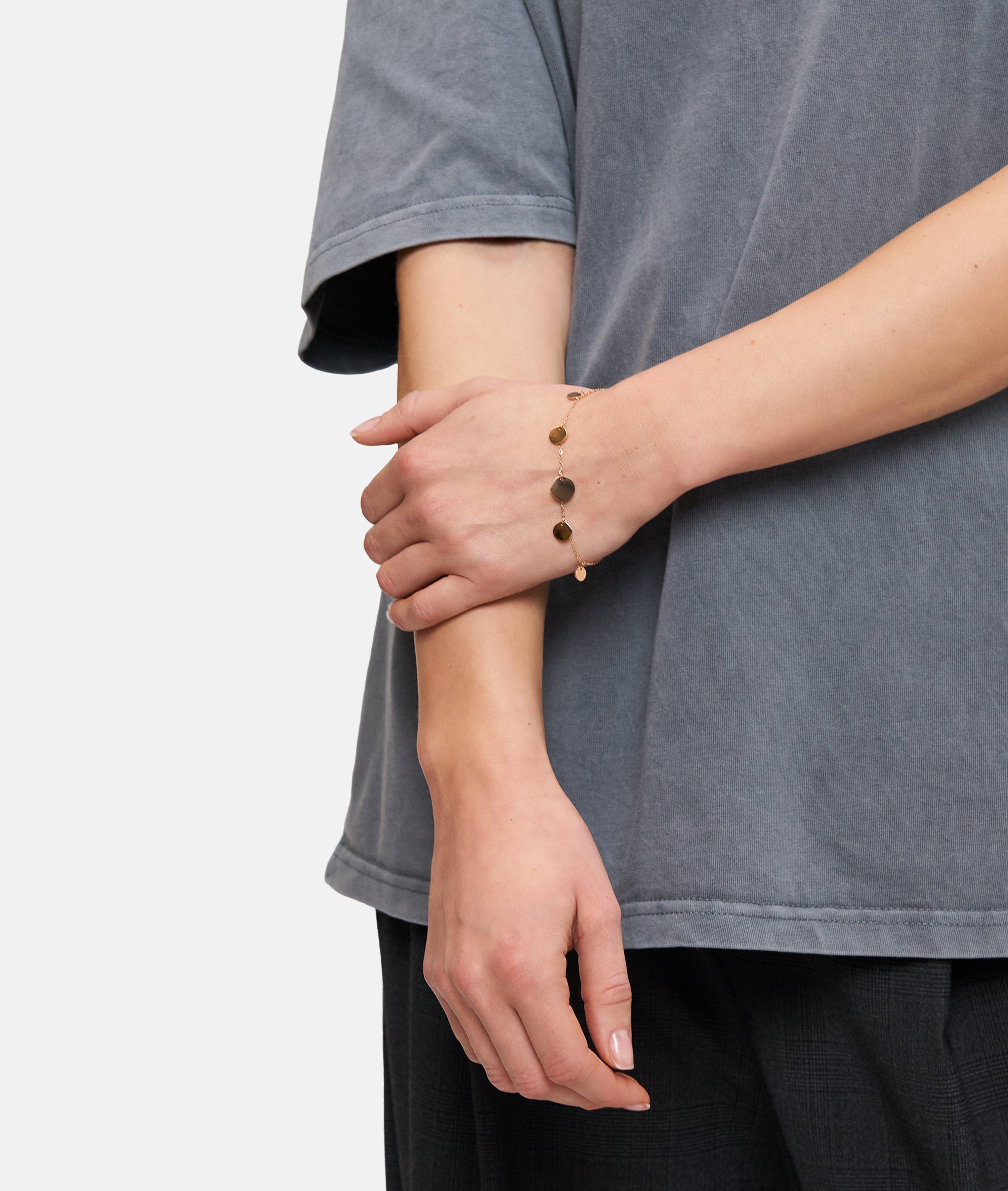 Armband in roségoud, zilver & goud