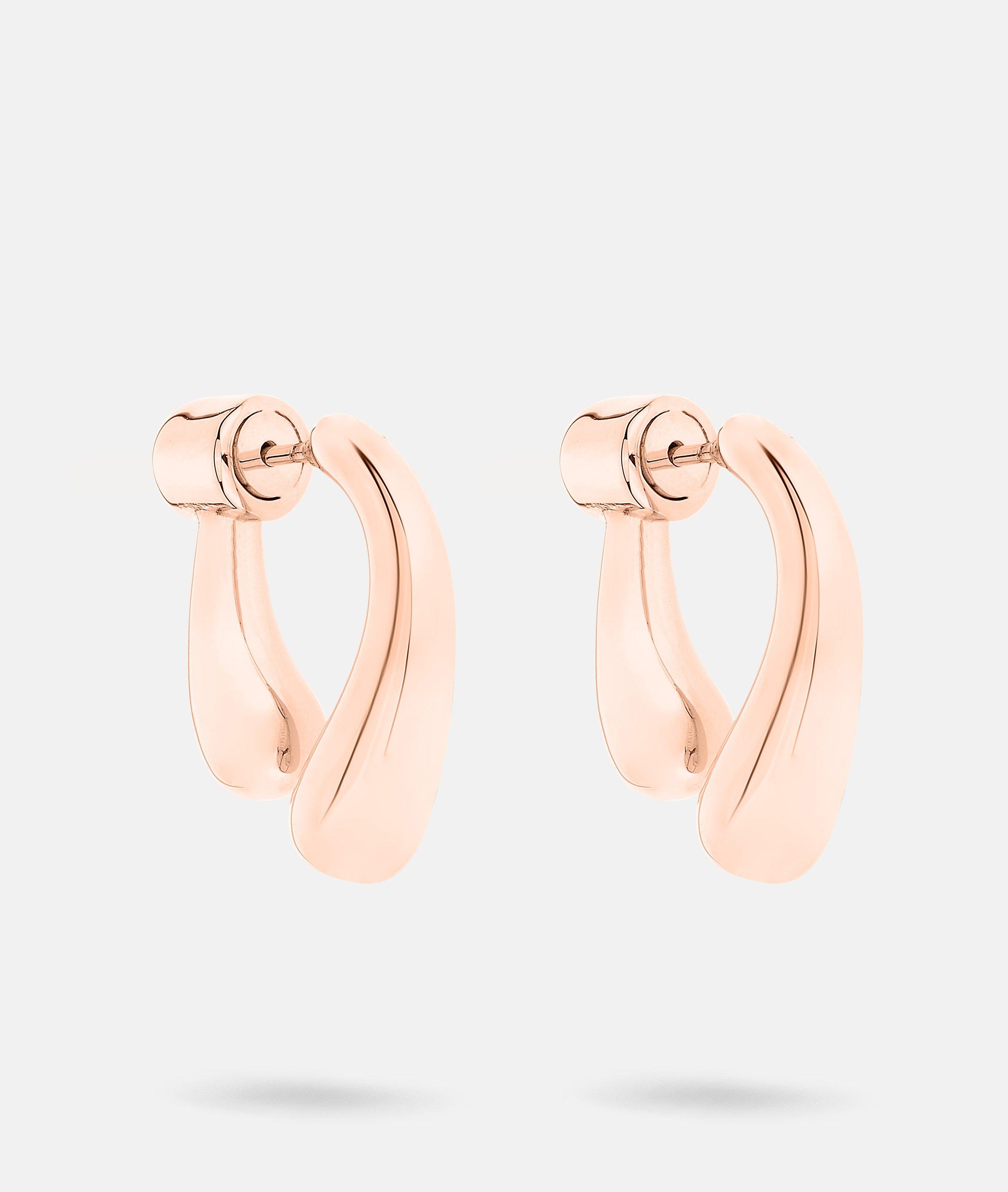 Creolen in roségoud & goud